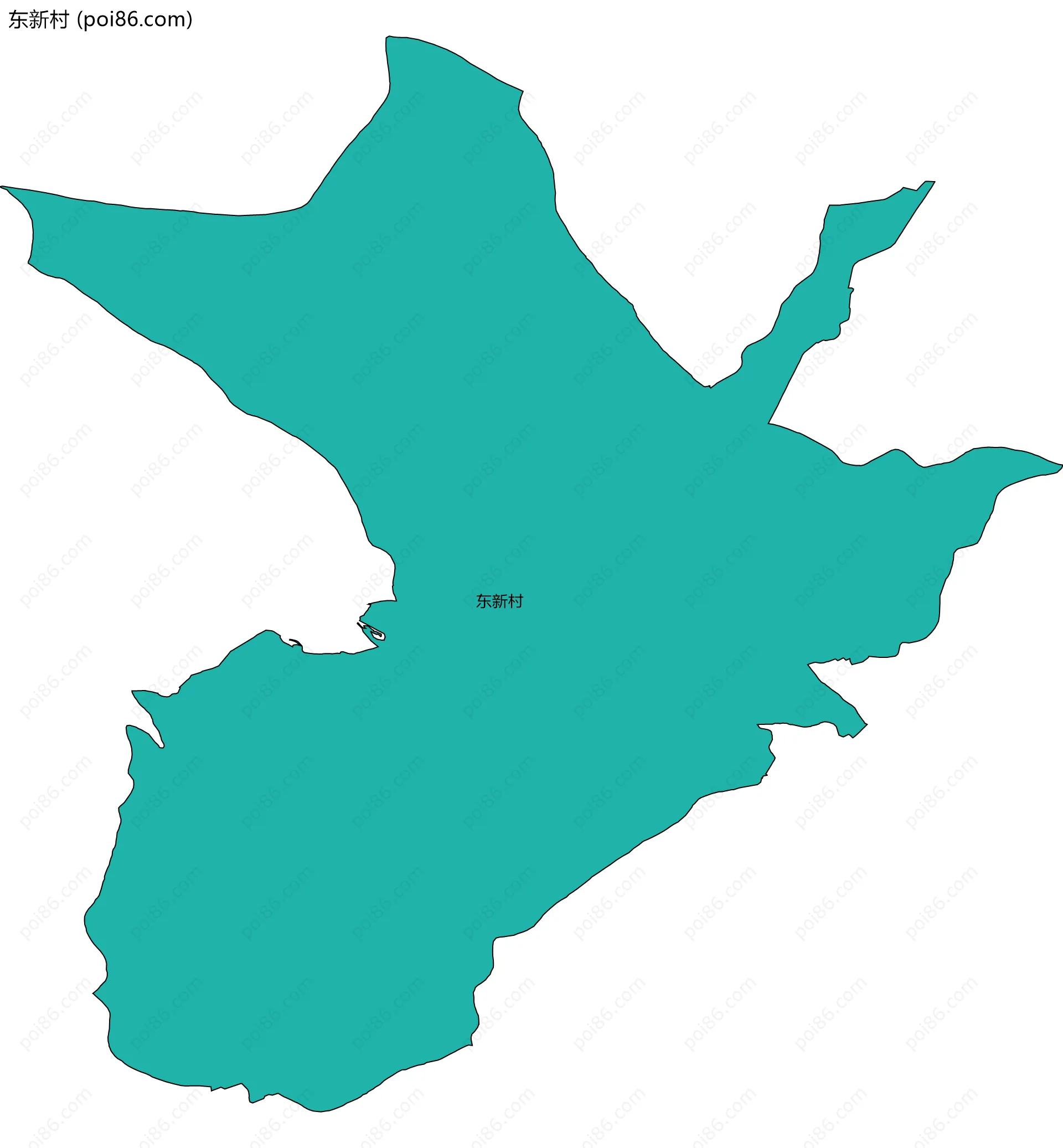 东新村边界地图