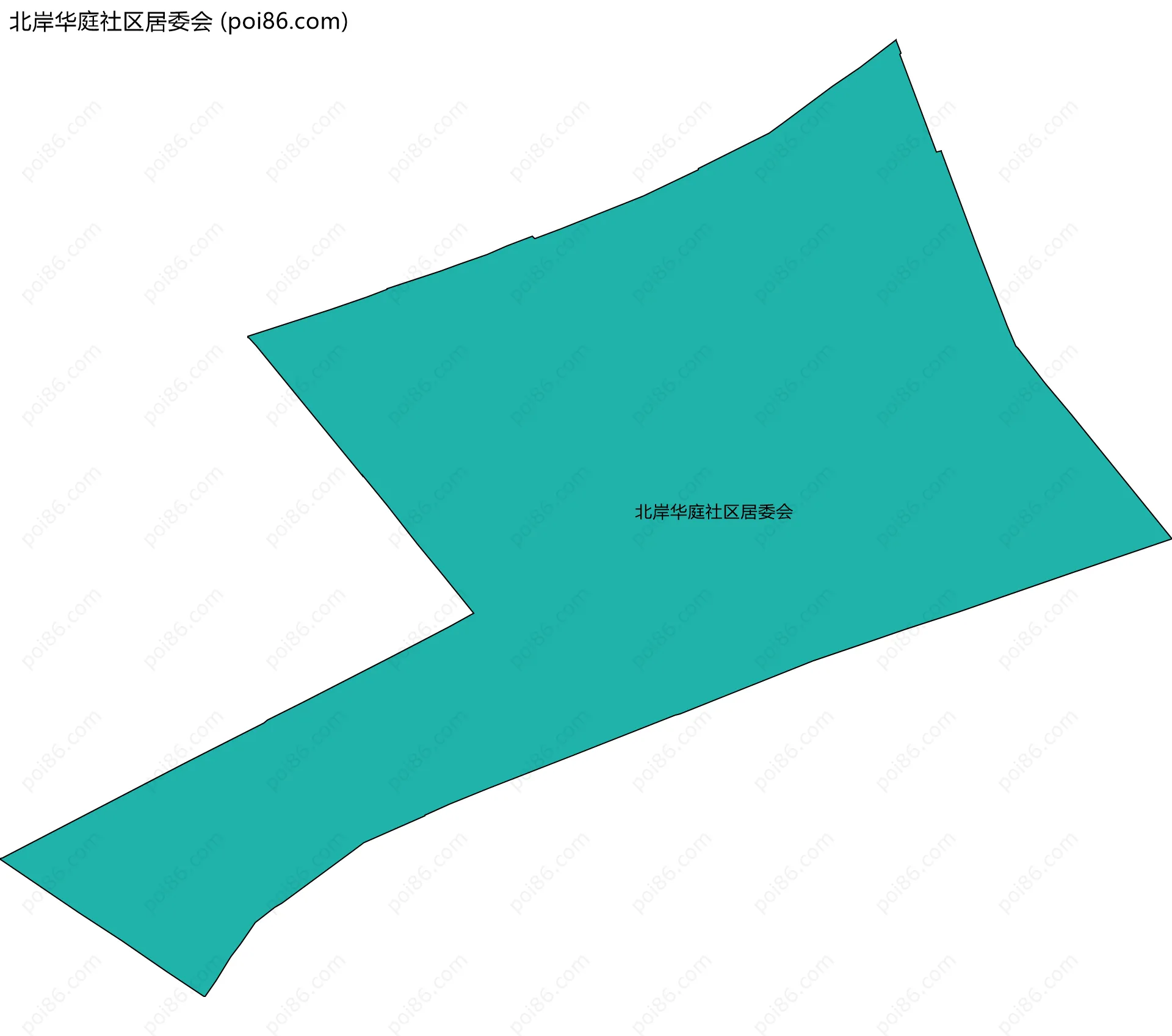 北岸华庭社区居委会边界地图