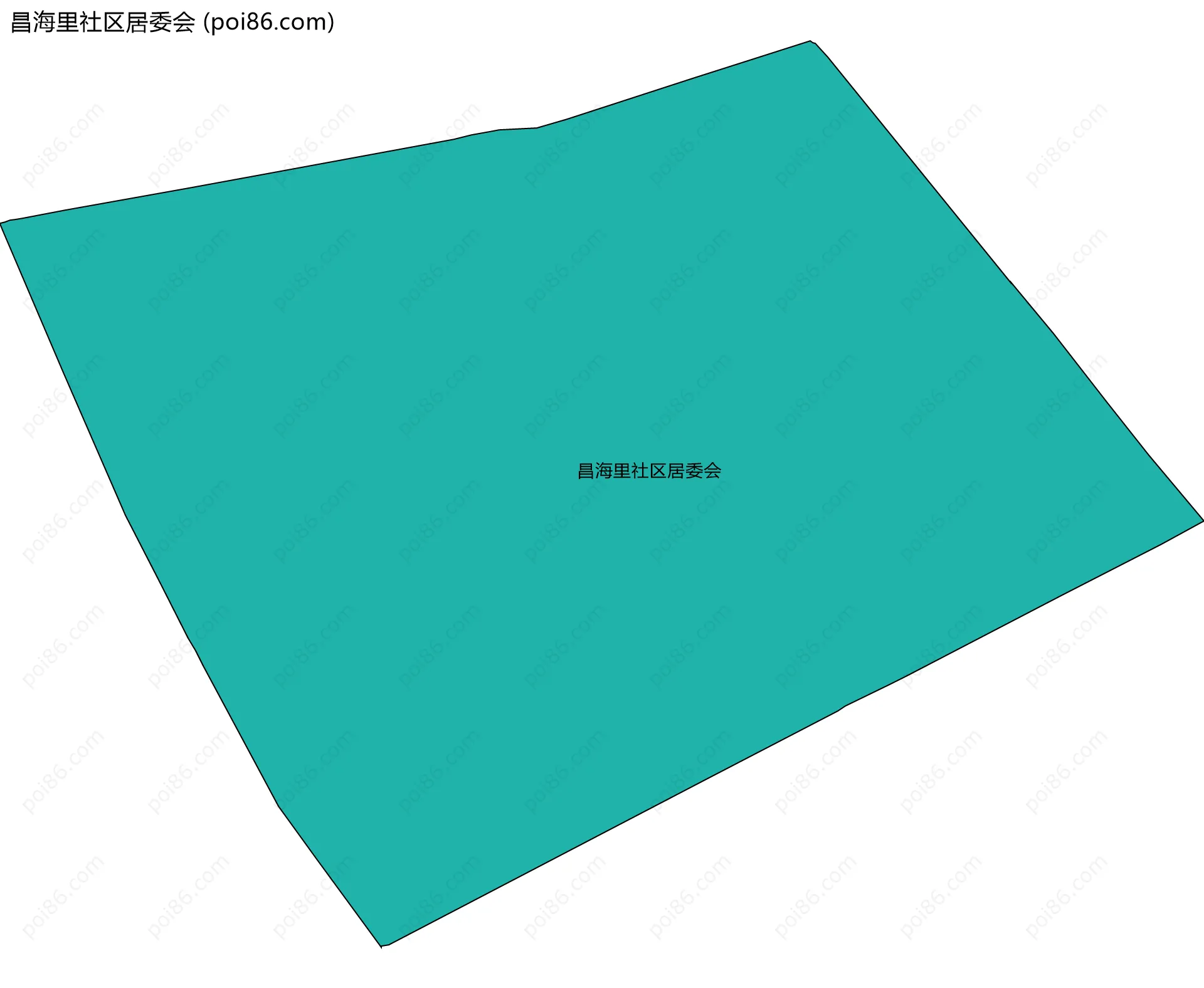 昌海里社区居委会边界地图