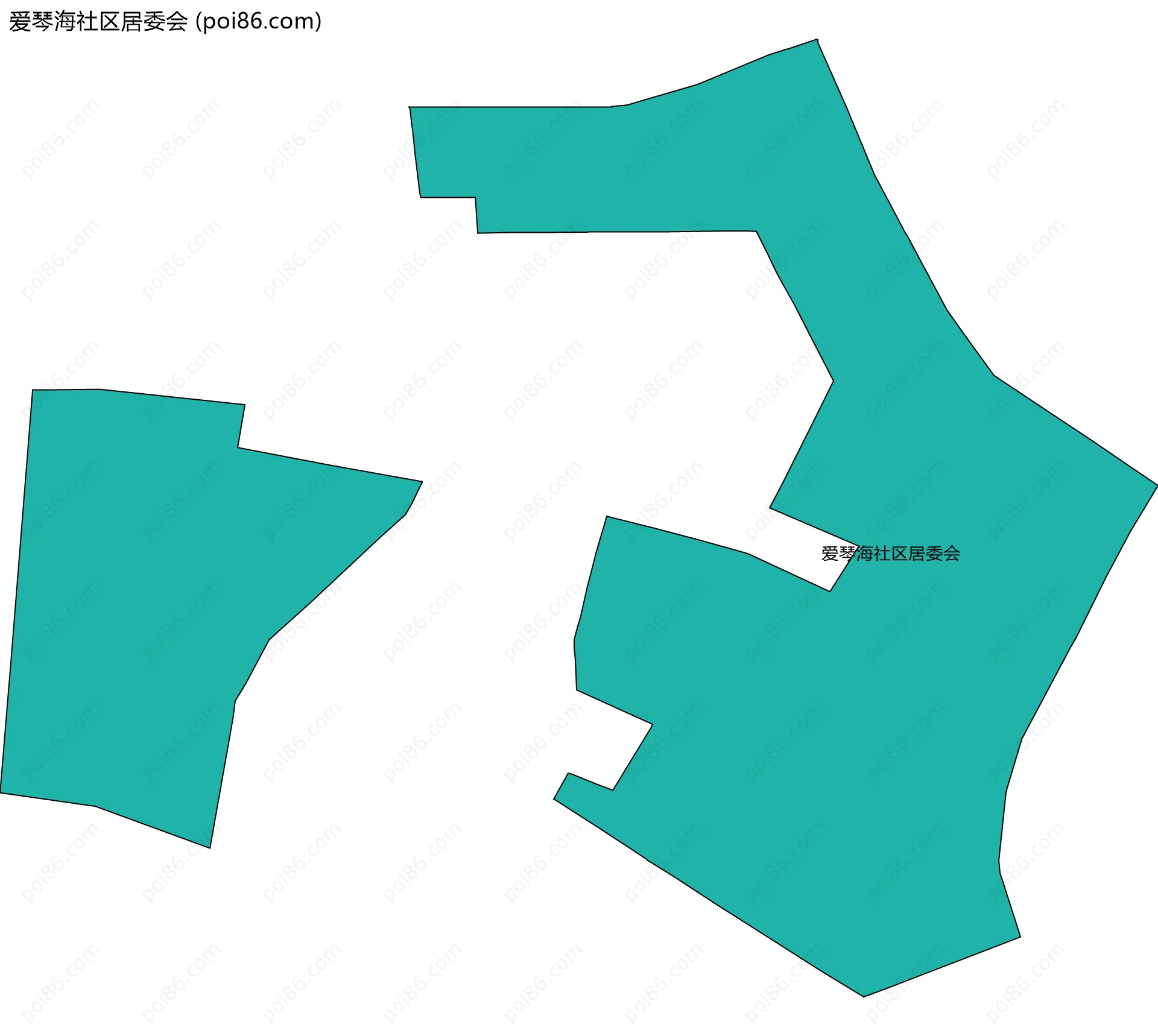 爱琴海社区居委会边界地图