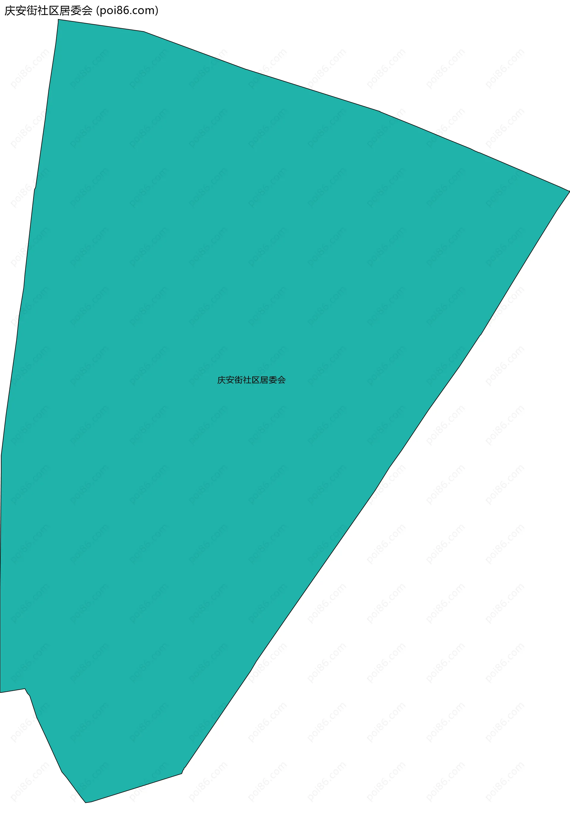 庆安街社区居委会边界地图