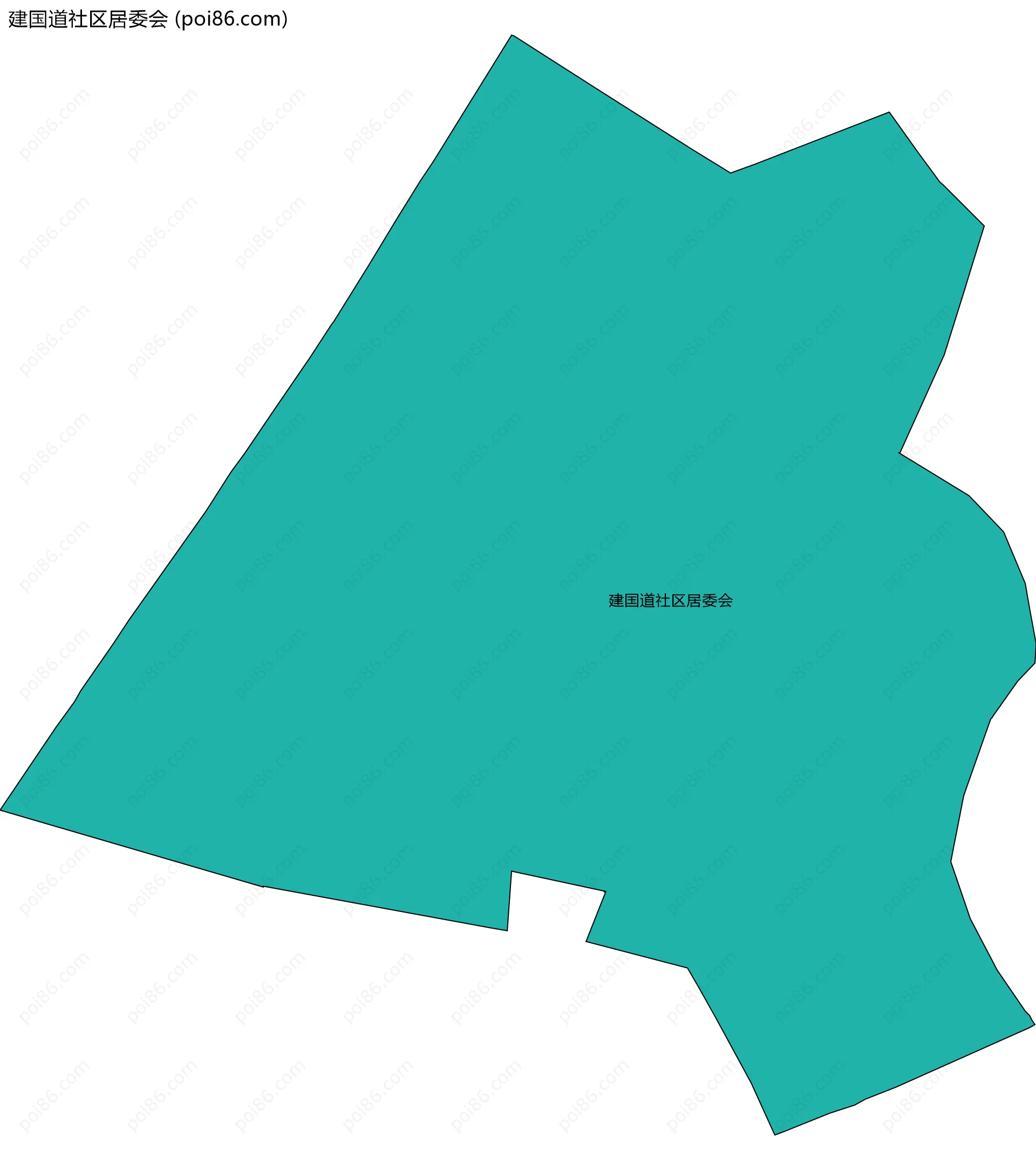 建国道社区居委会边界地图