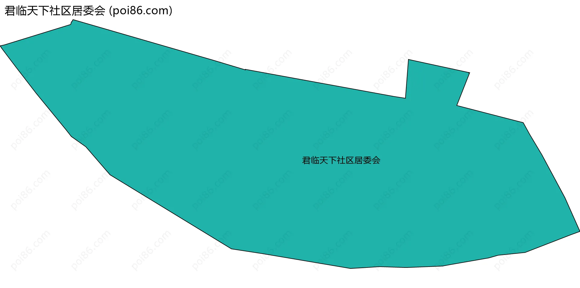 君临天下社区居委会边界地图