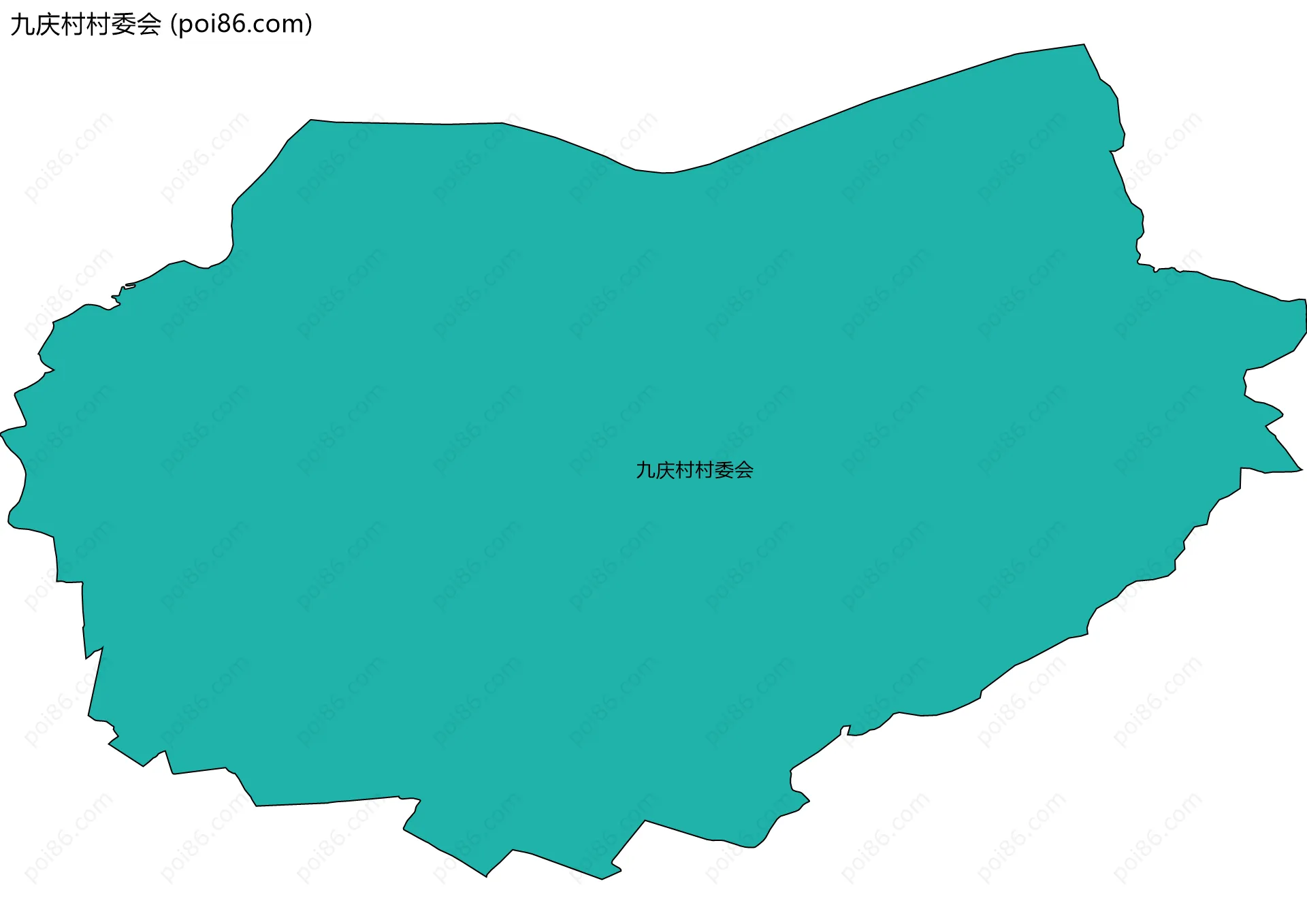 九庆村村委会边界地图