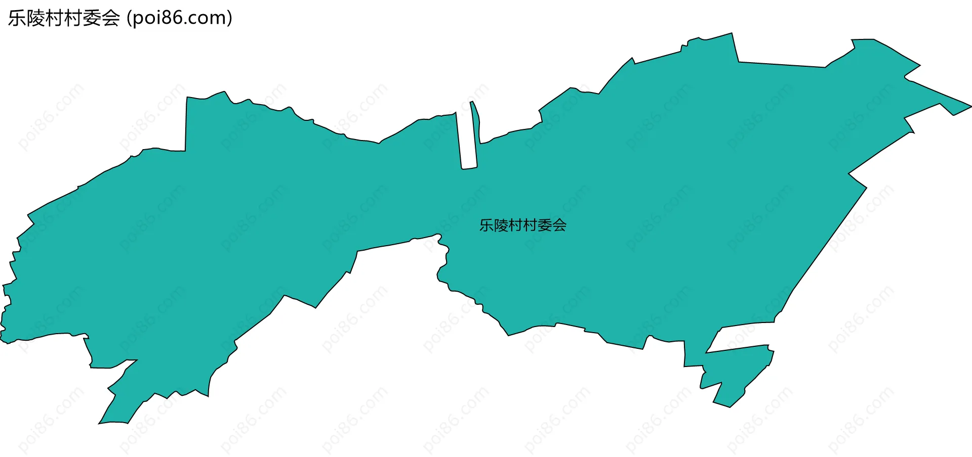 乐陵村村委会边界地图