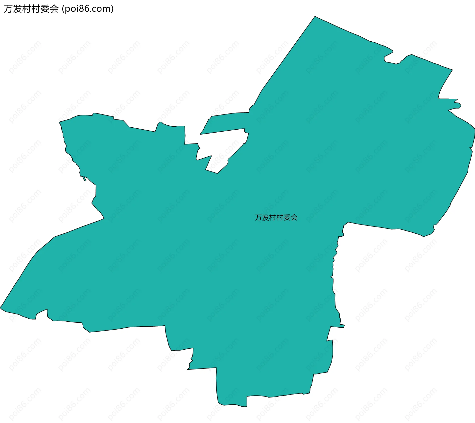 万发村村委会边界地图