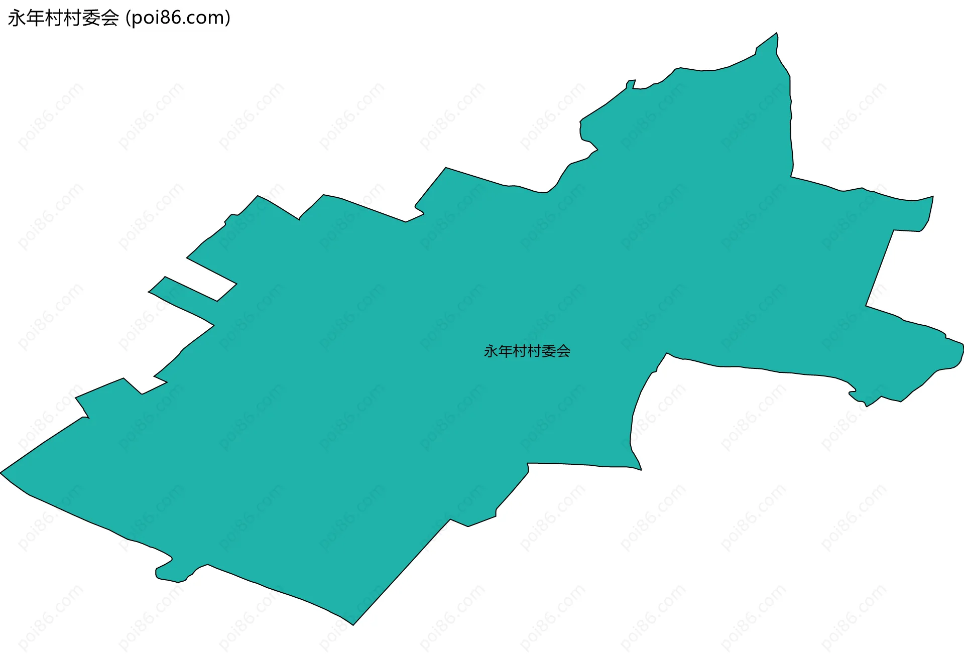 永年村村委会边界地图