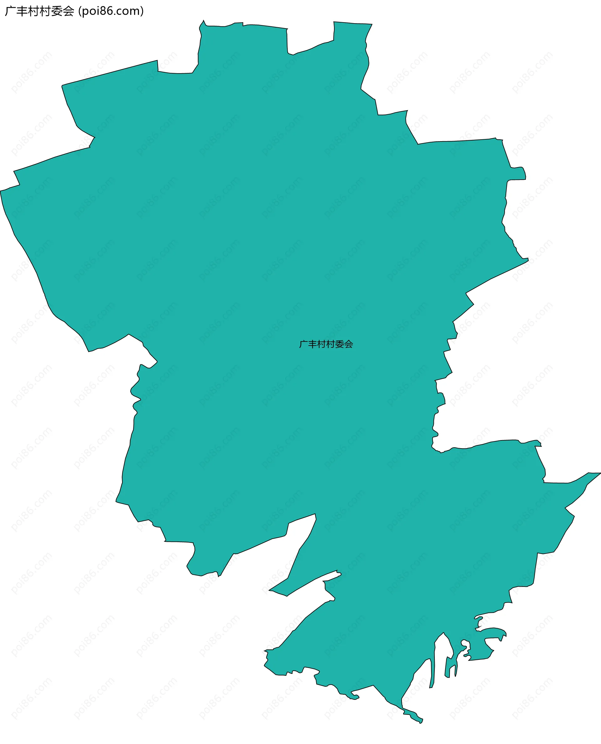 广丰村村委会边界地图