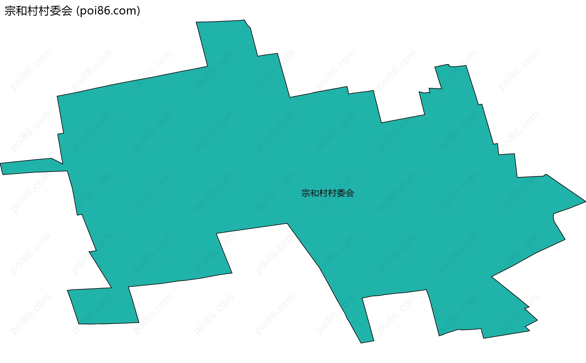 宗和村村委会边界地图