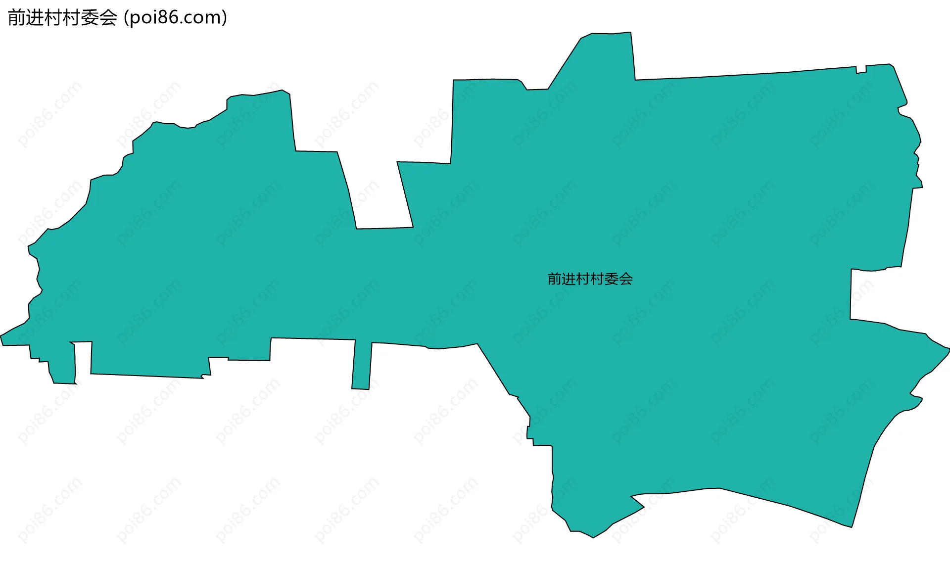 前进村村委会边界地图