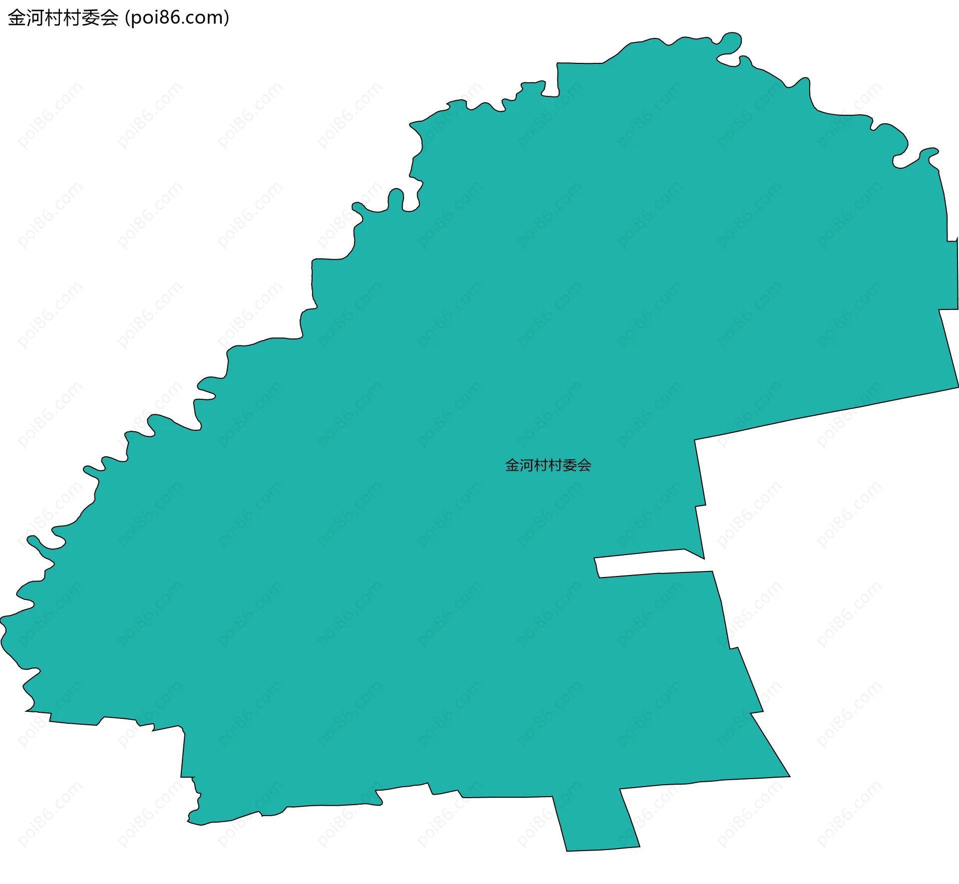 金河村村委会边界地图