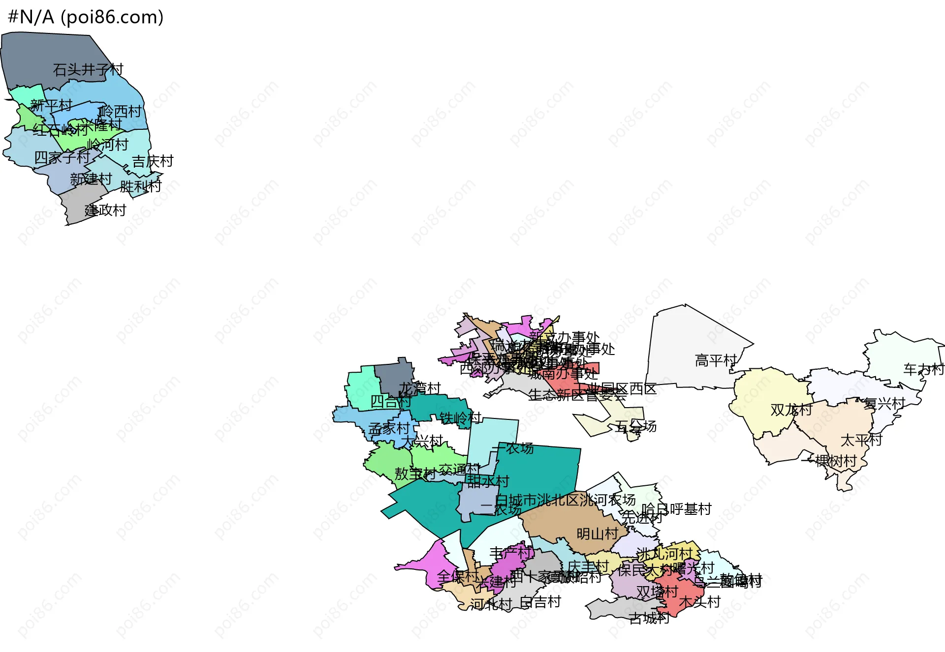 #N/A边界地图(五级行政区划)