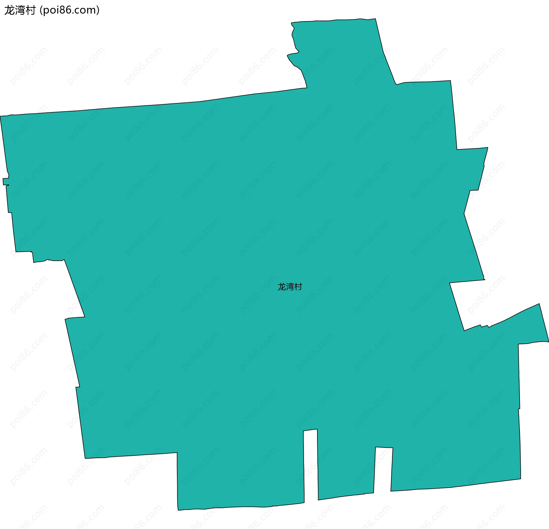 龙湾村边界地图