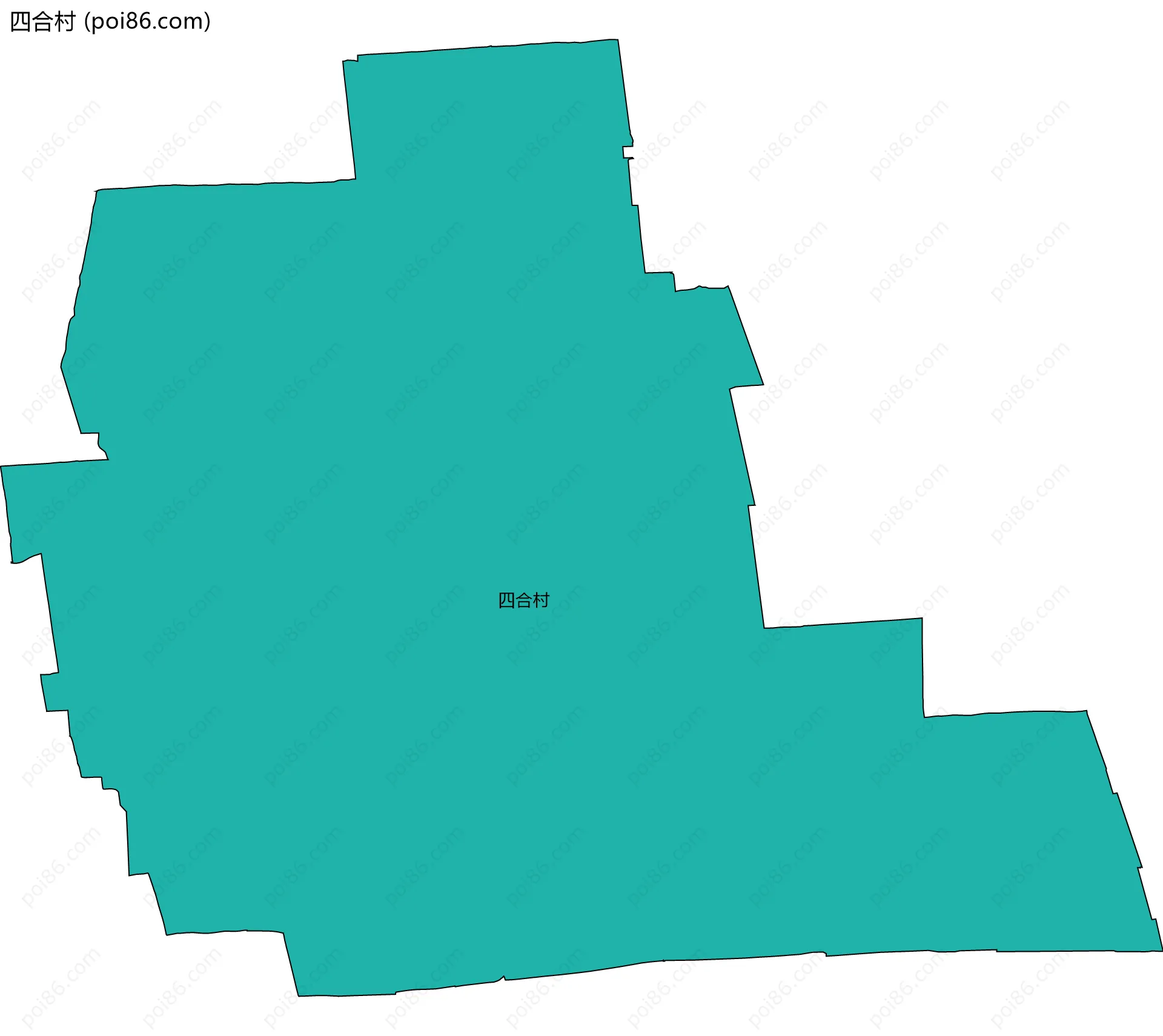 四合村边界地图