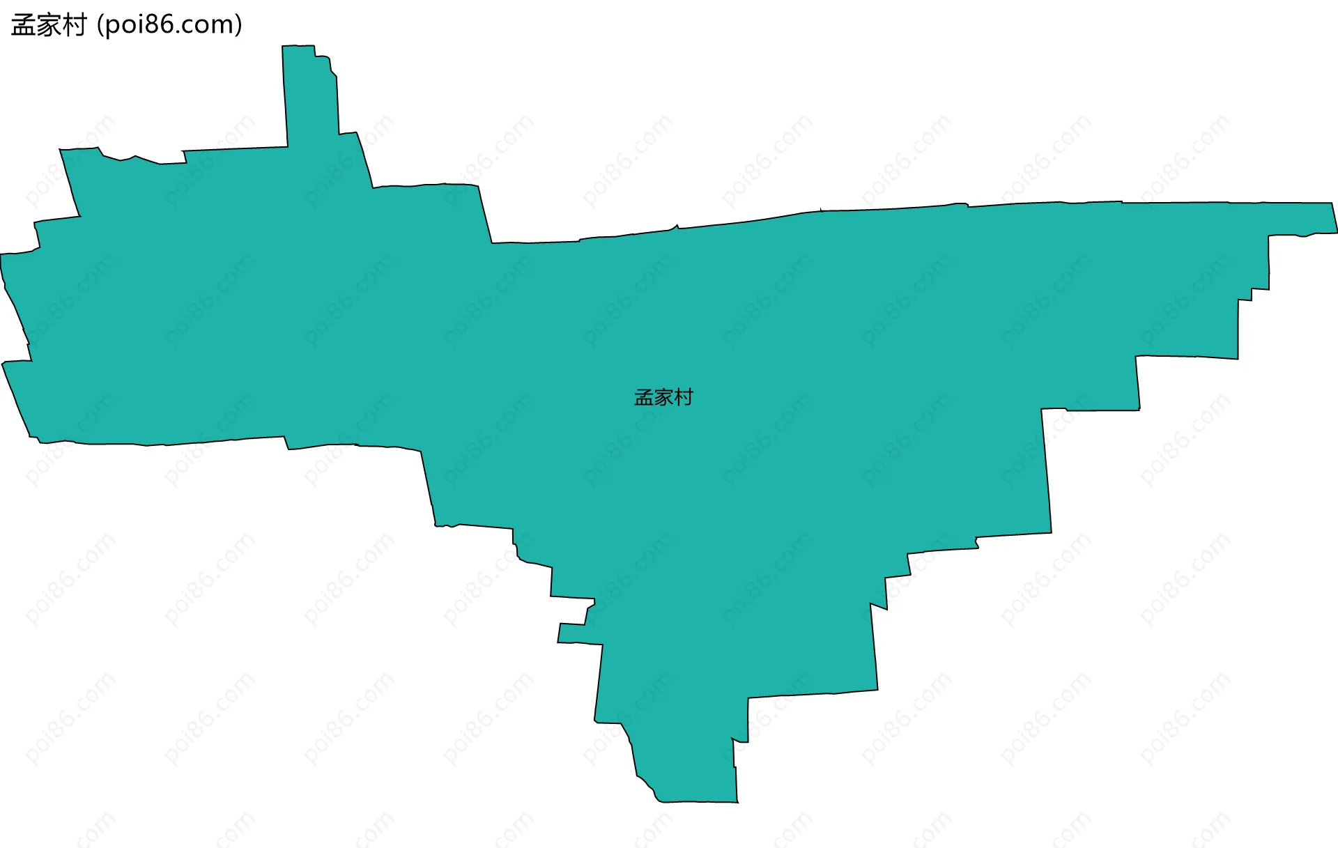 孟家村边界地图