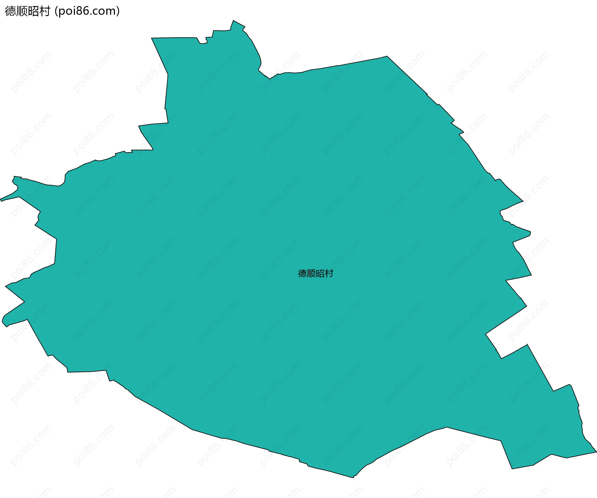 德顺昭村边界地图
