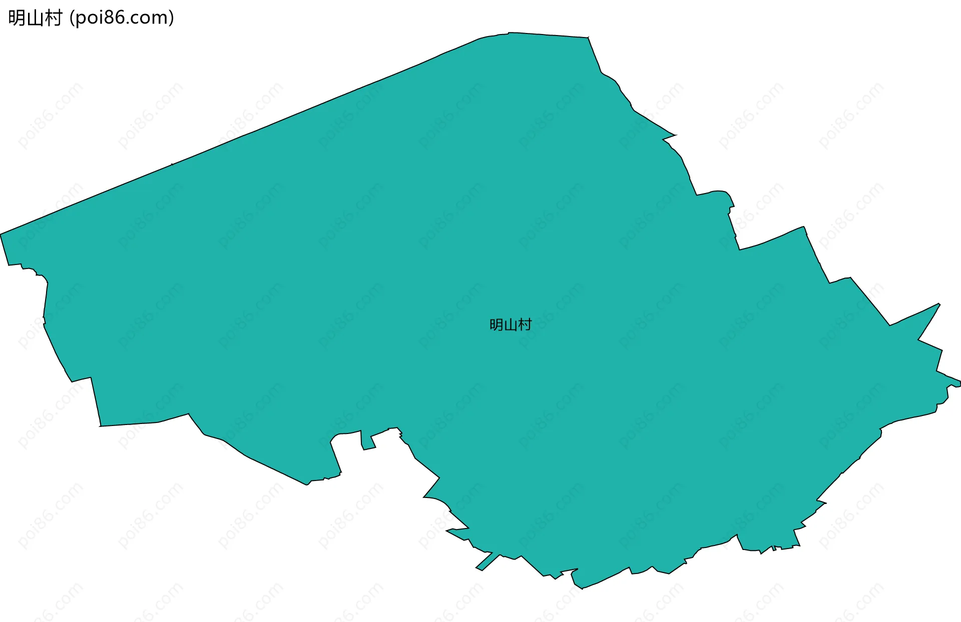 明山村边界地图