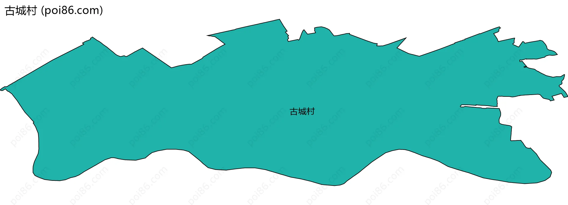 古城村边界地图