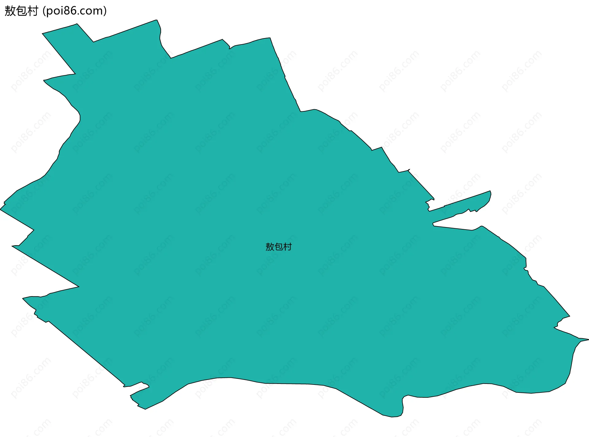 敖包村边界地图