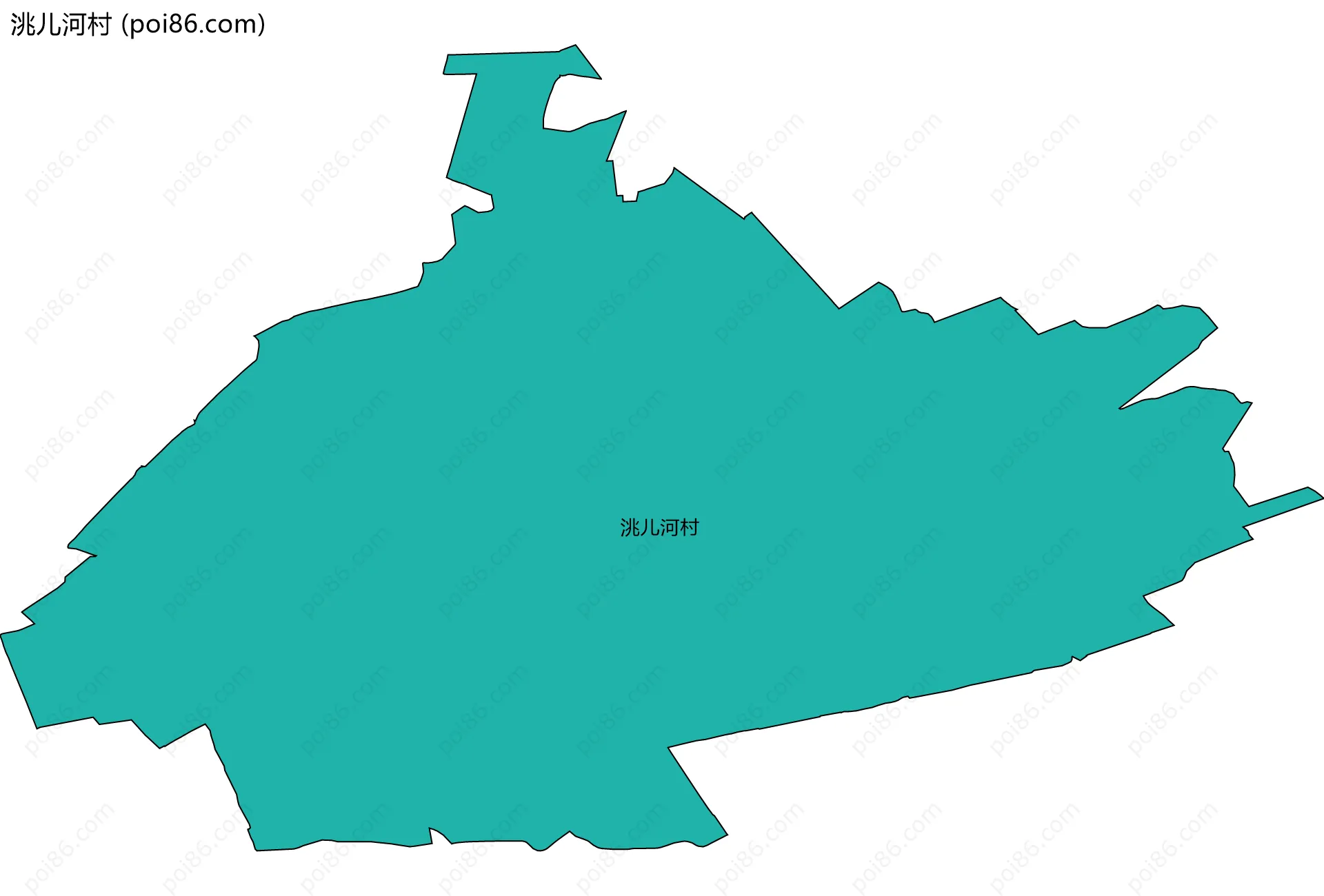 洮儿河村边界地图