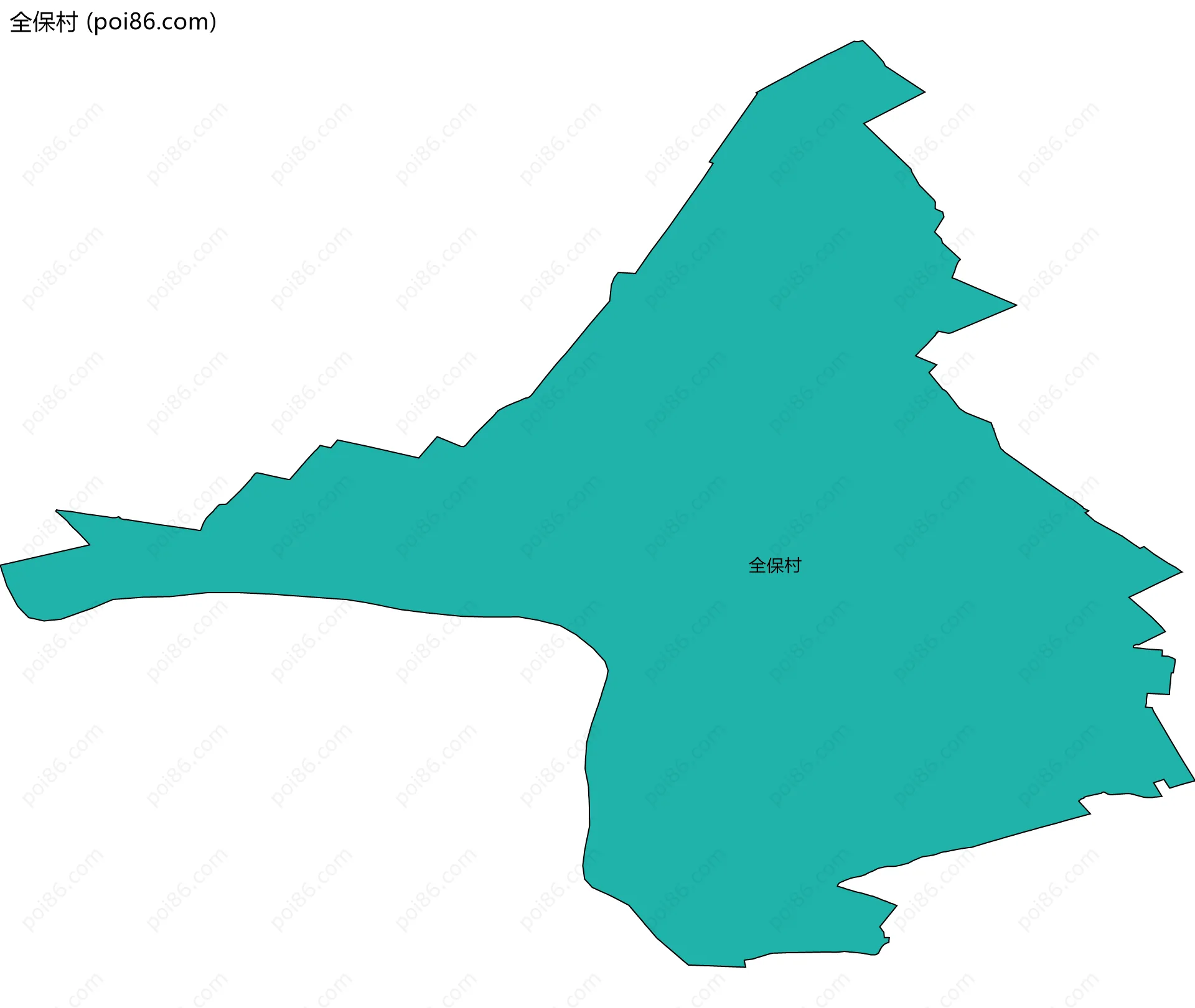 全保村边界地图