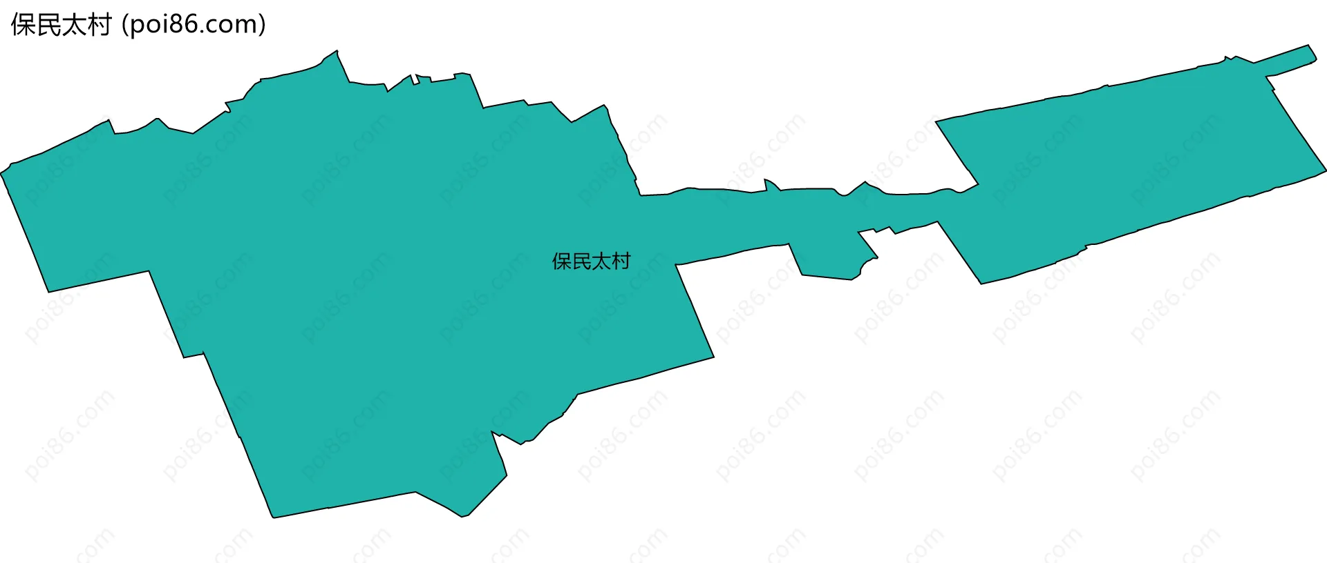 保民太村边界地图