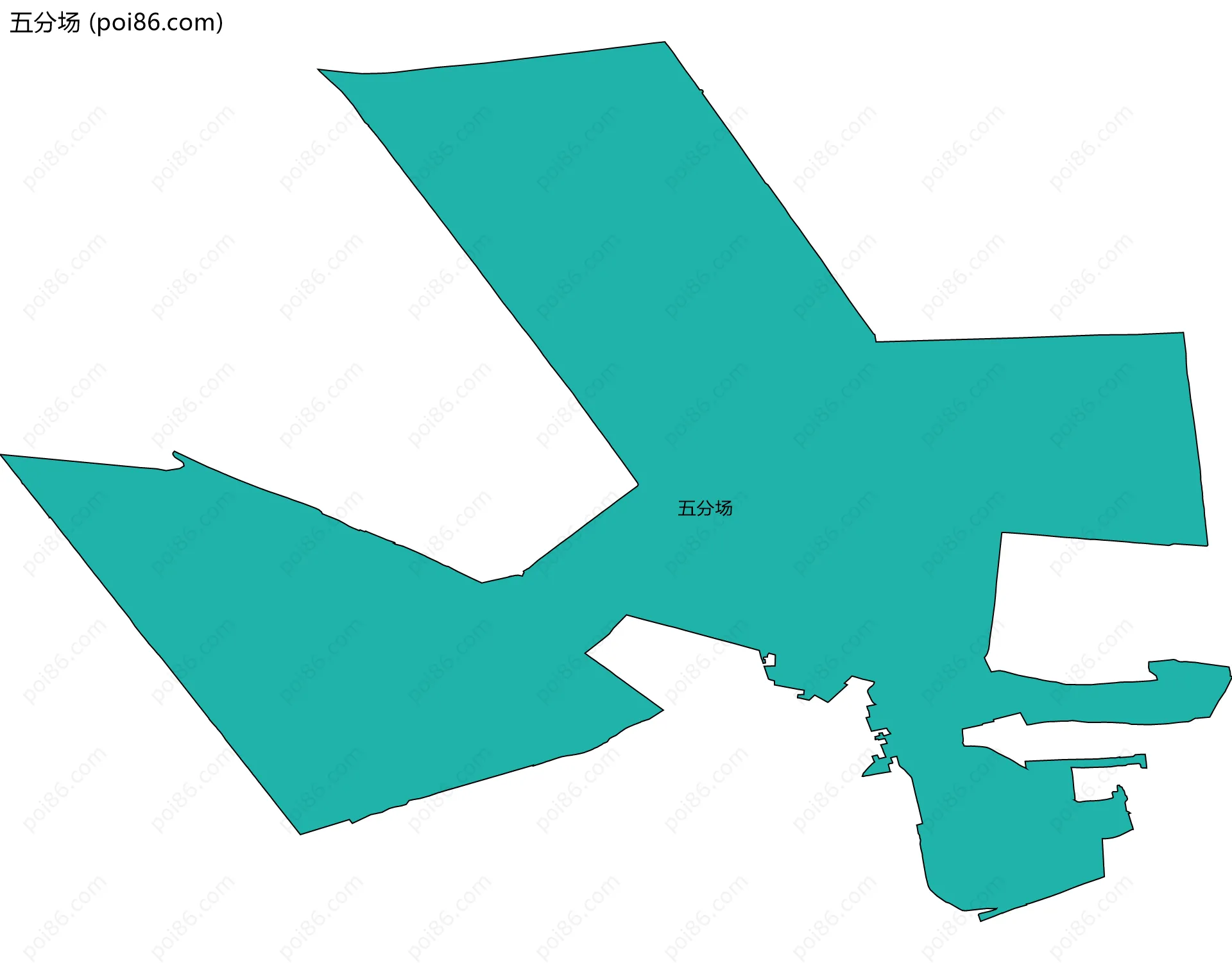 五分场边界地图