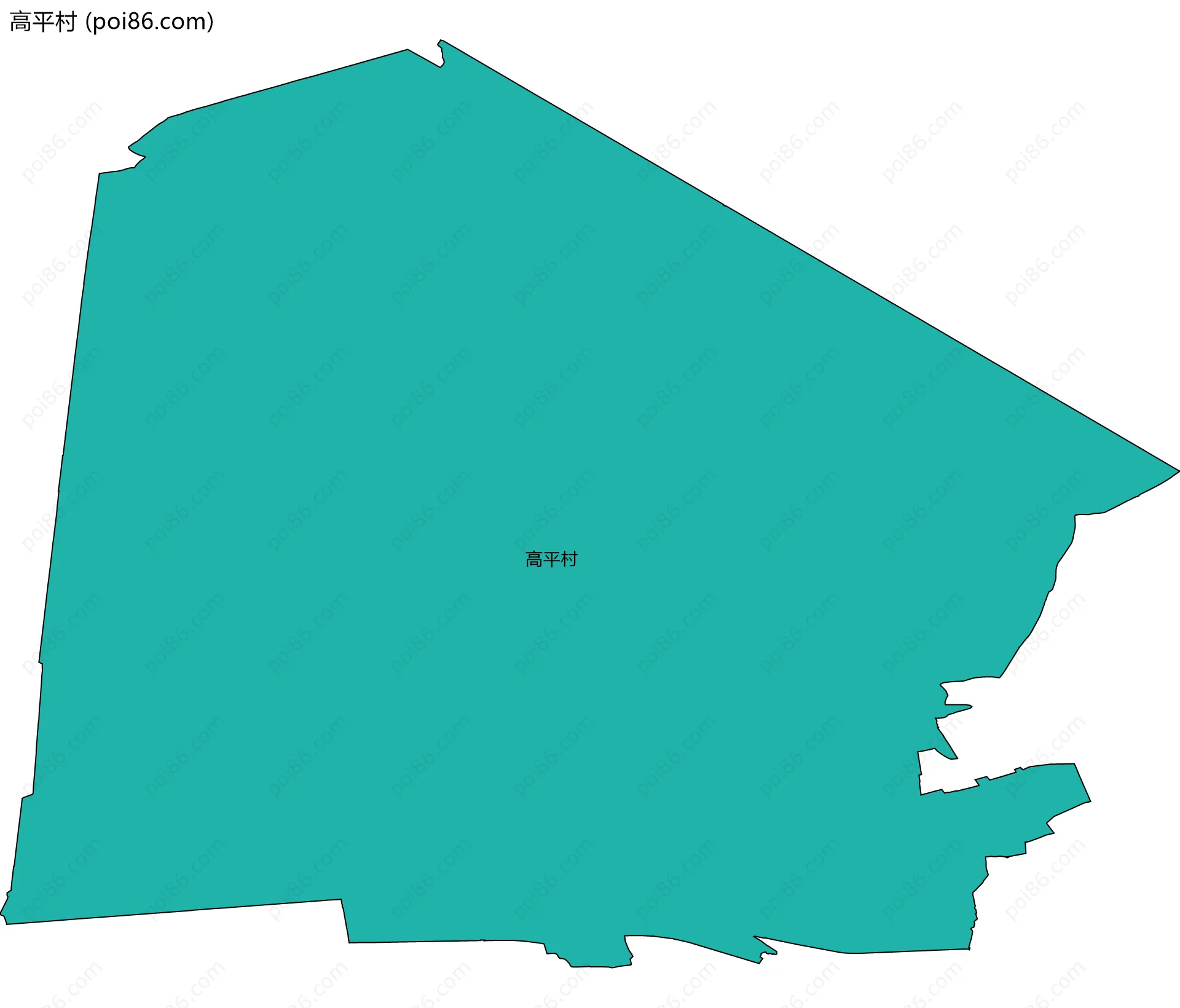 高平村边界地图