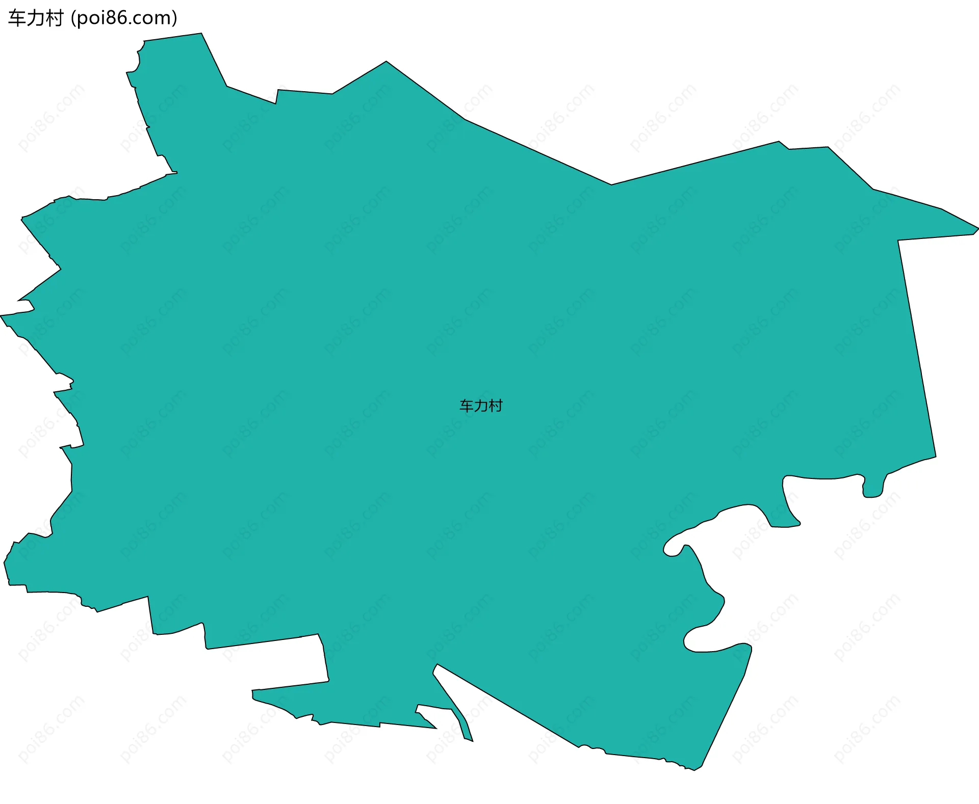 车力村边界地图