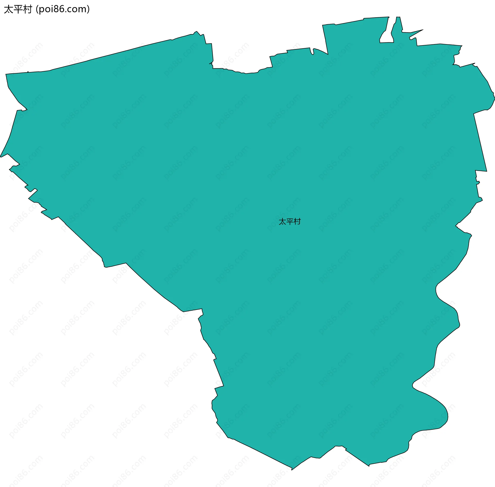 太平村边界地图