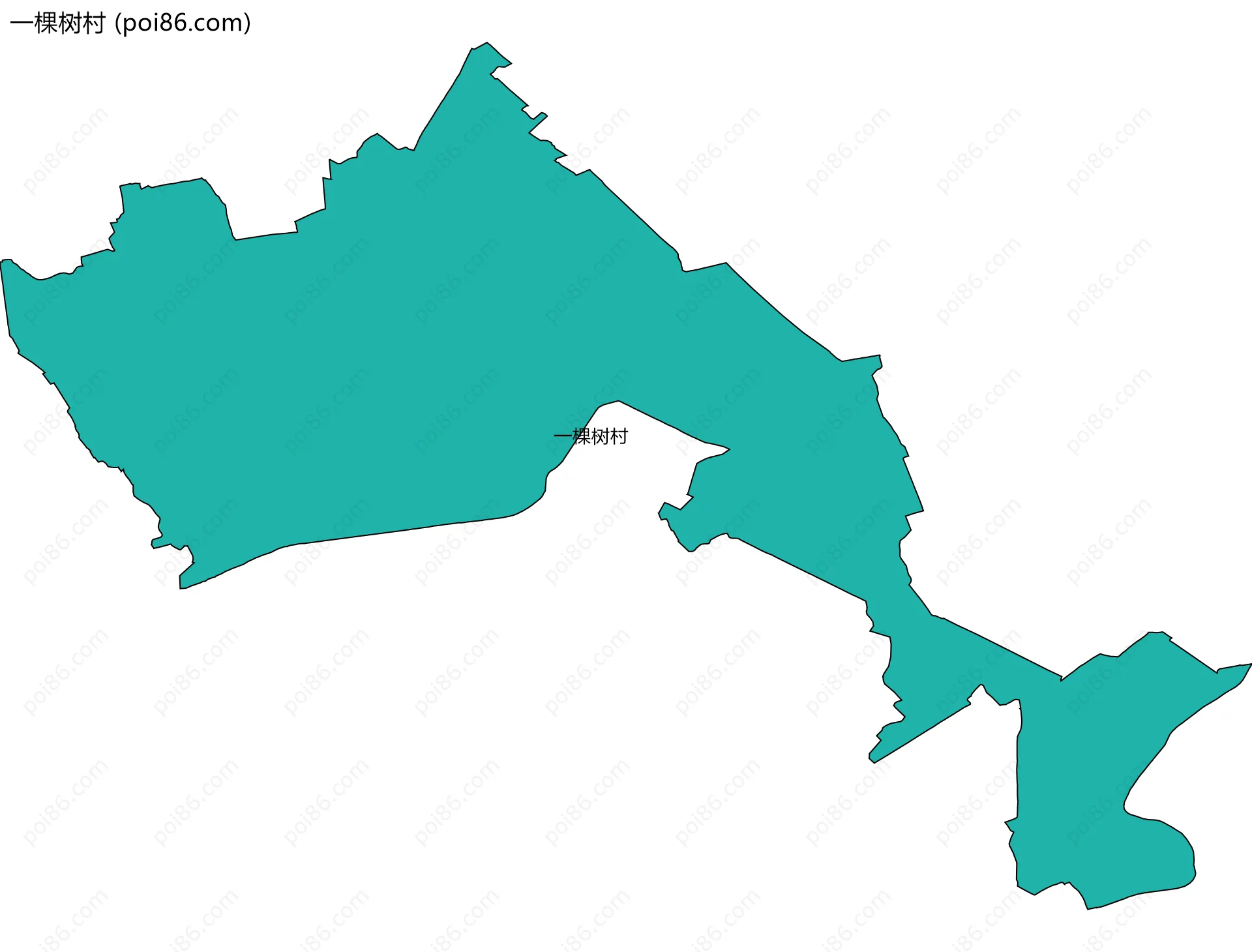 一棵树村边界地图