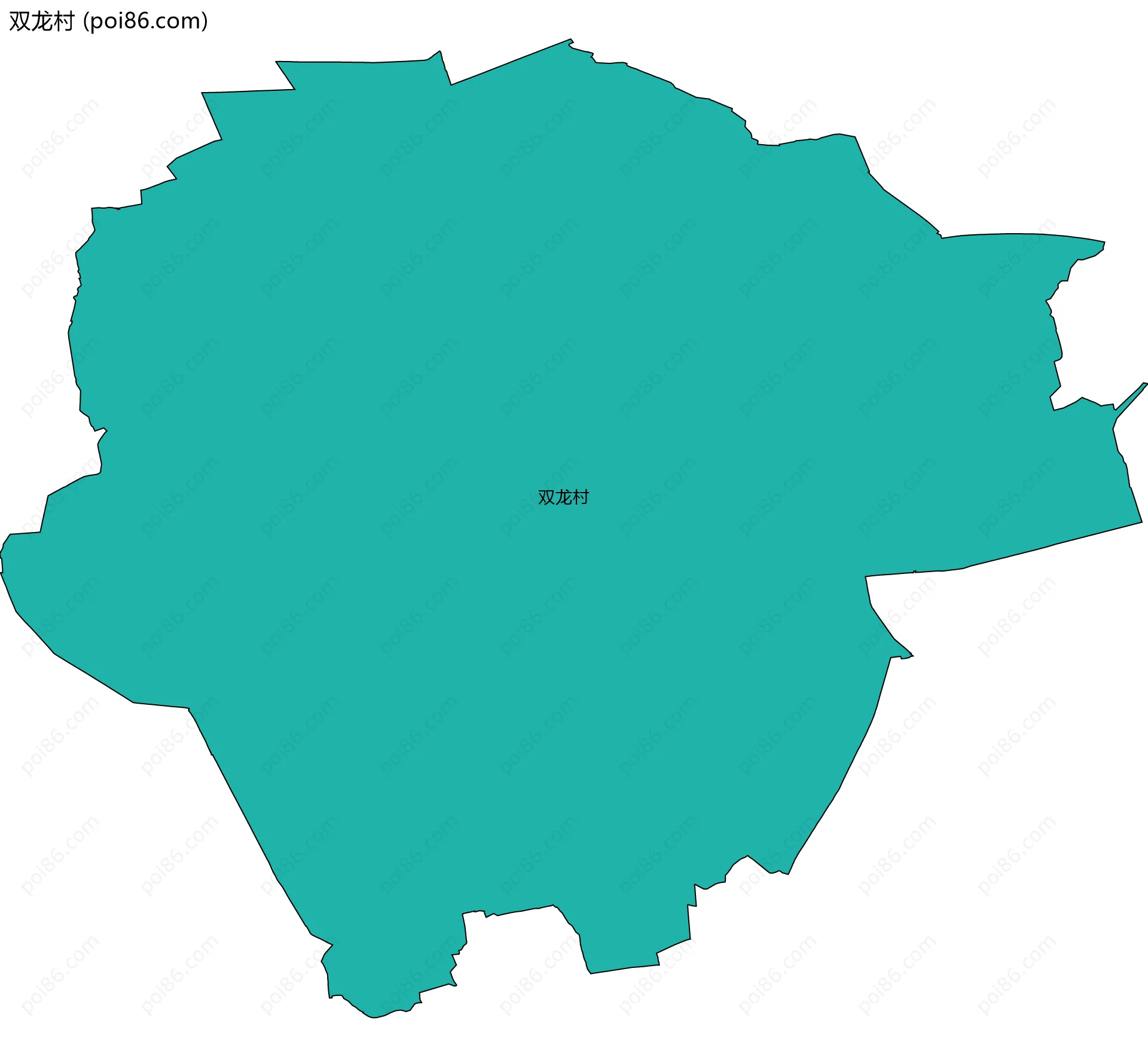 双龙村边界地图