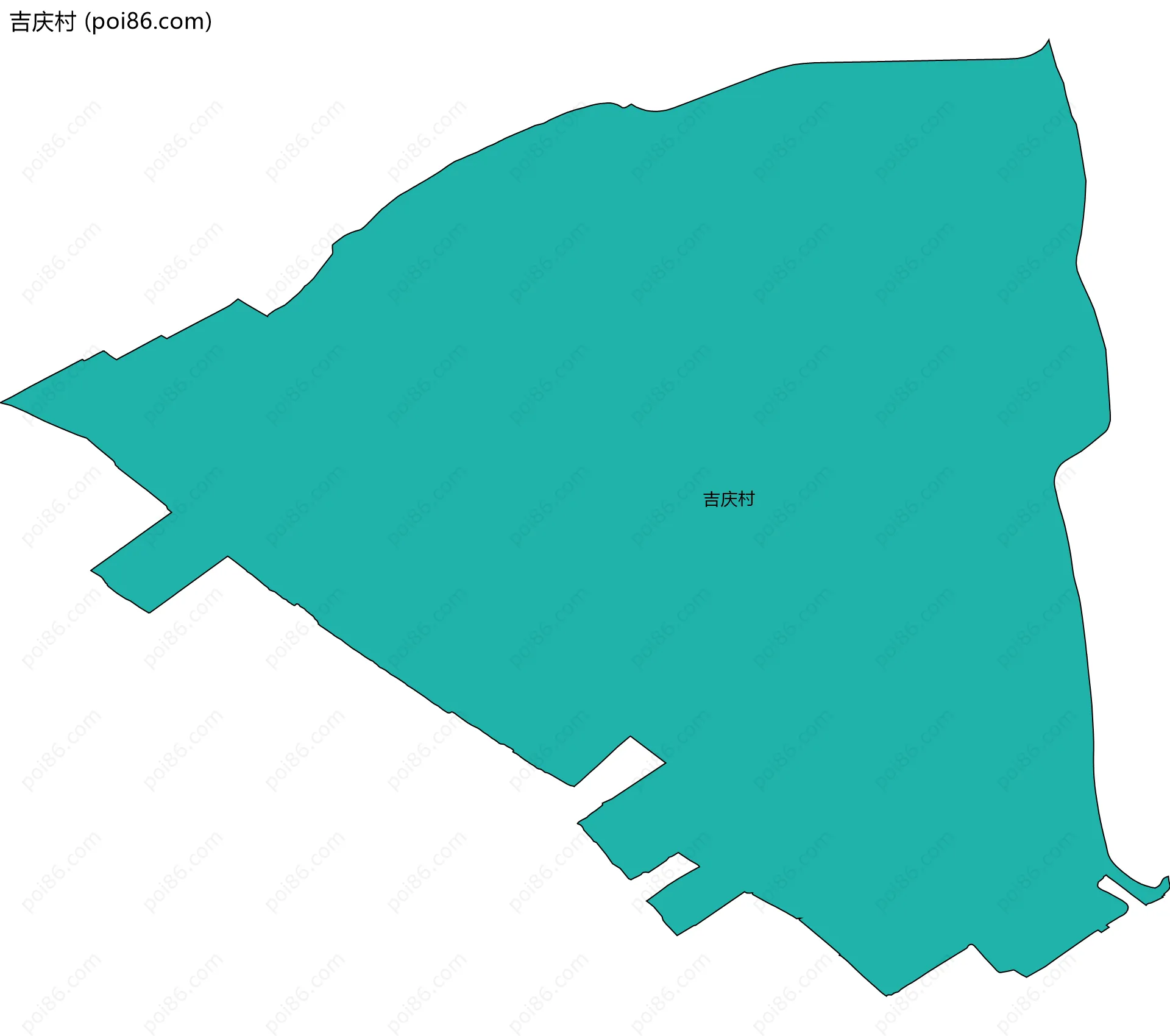 吉庆村边界地图