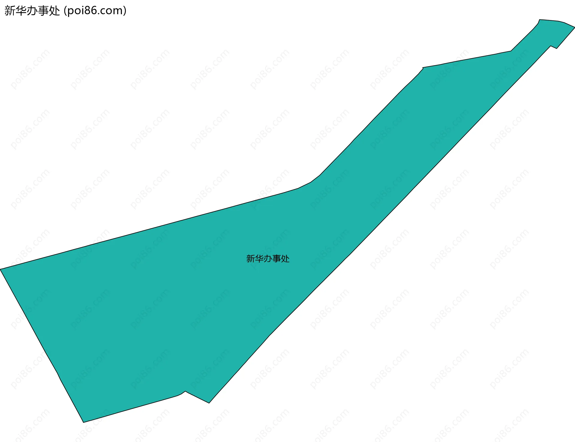 新华办事处边界地图