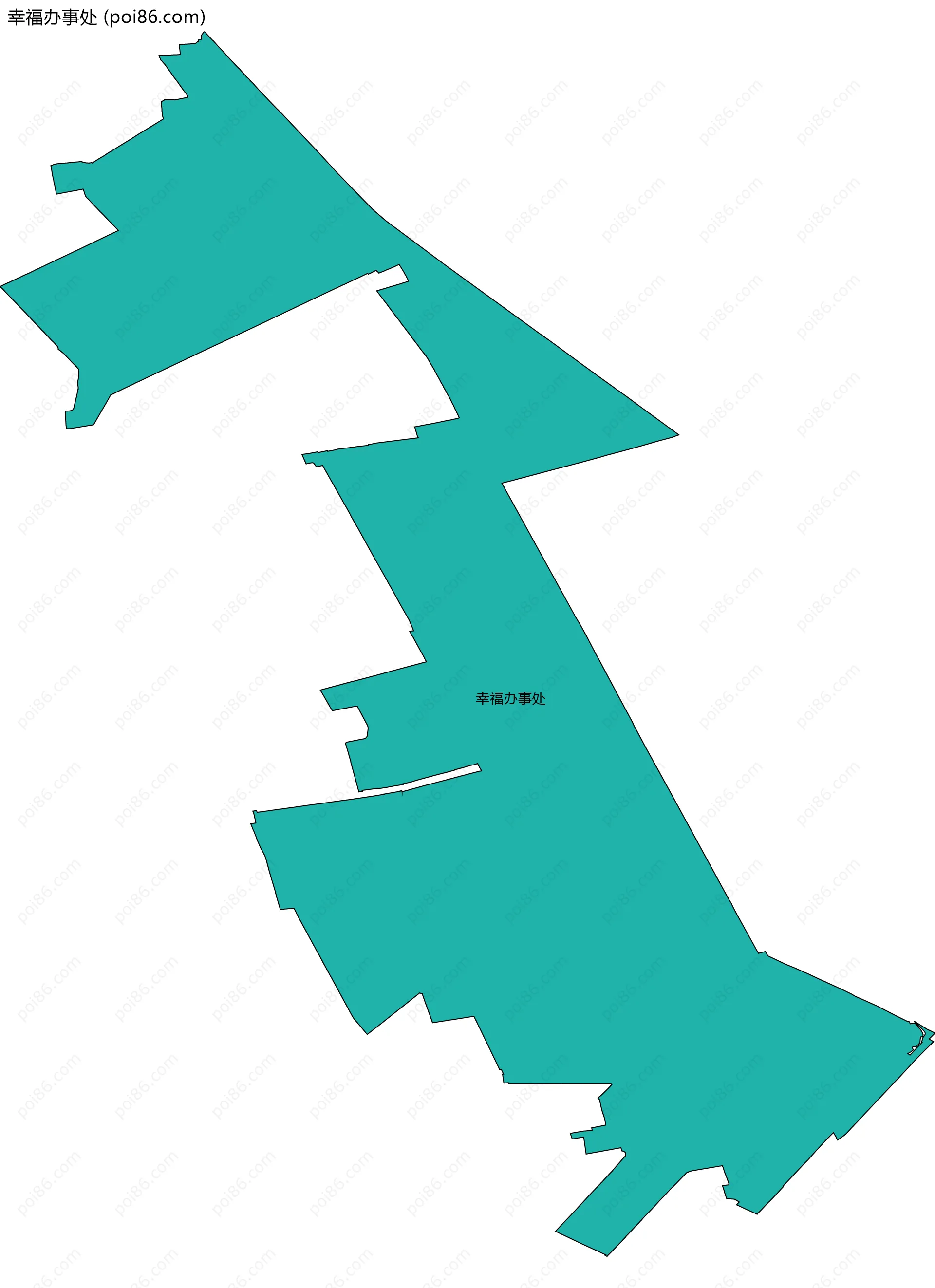 幸福办事处边界地图