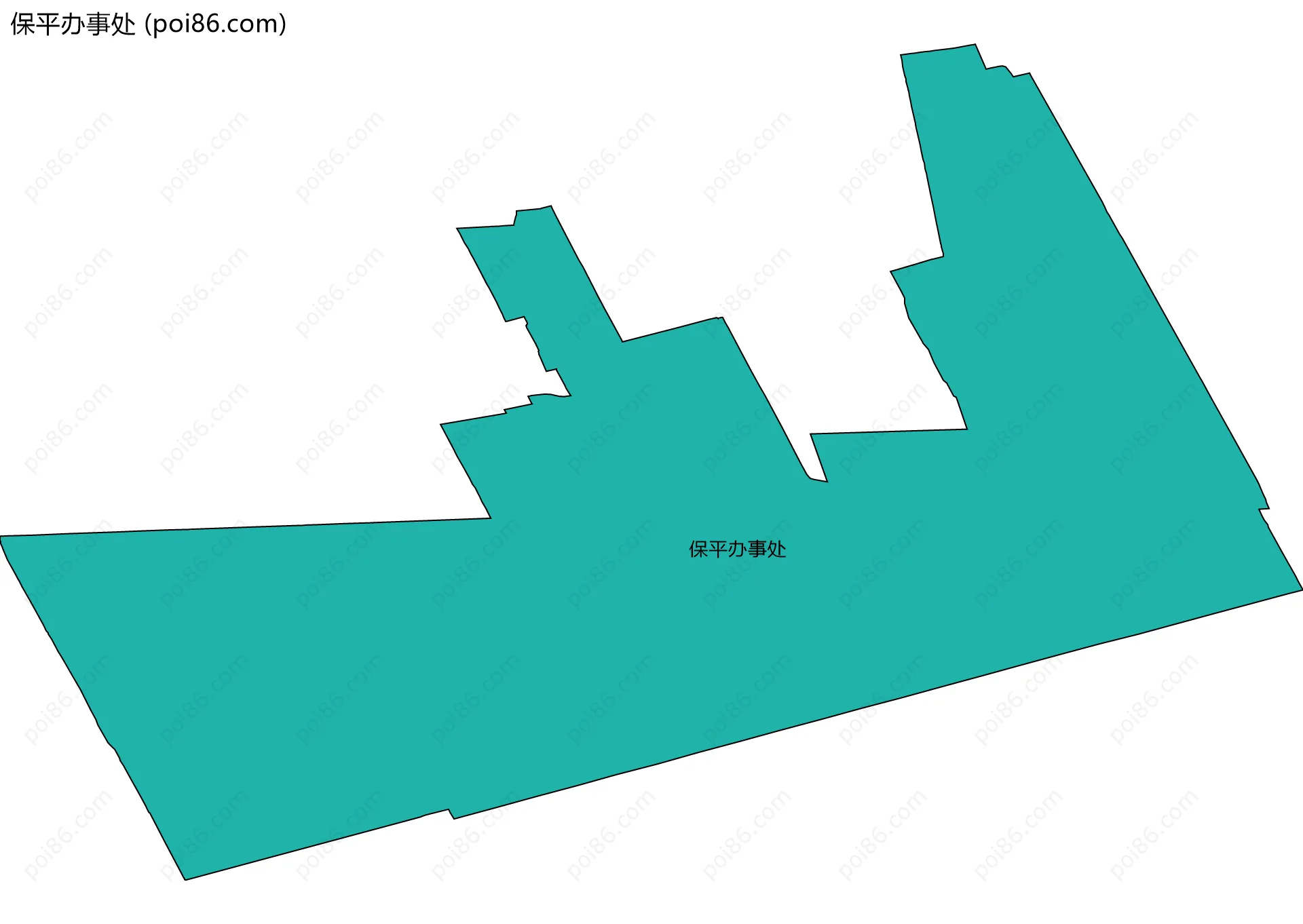保平办事处边界地图