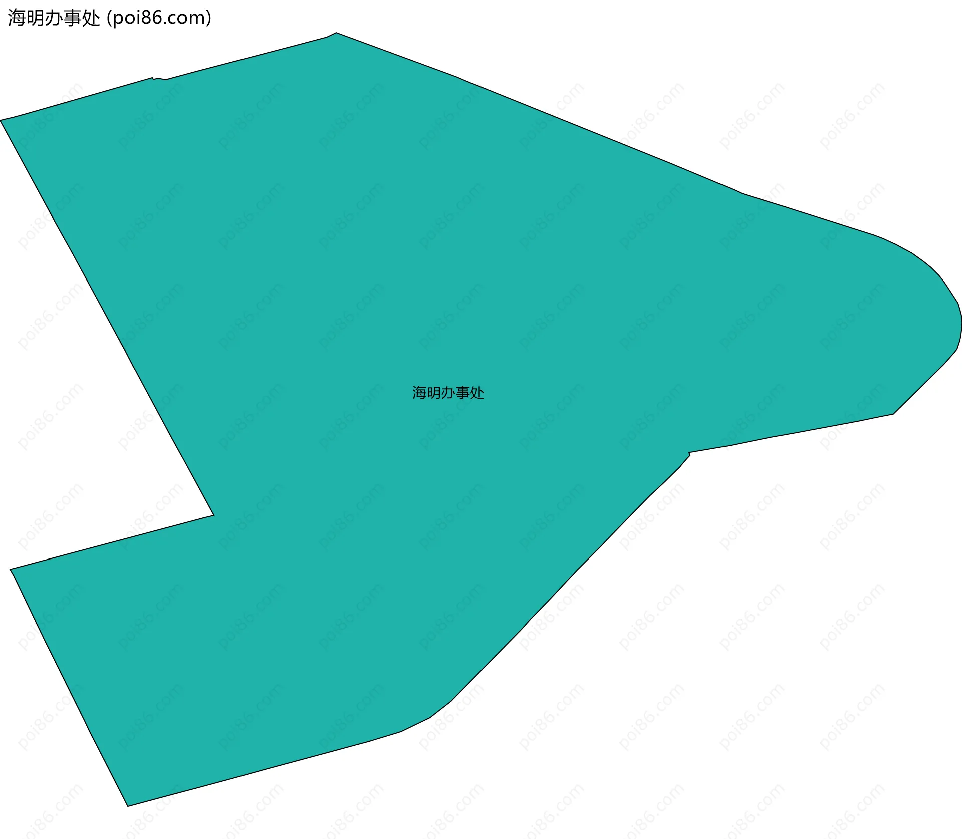 海明办事处边界地图