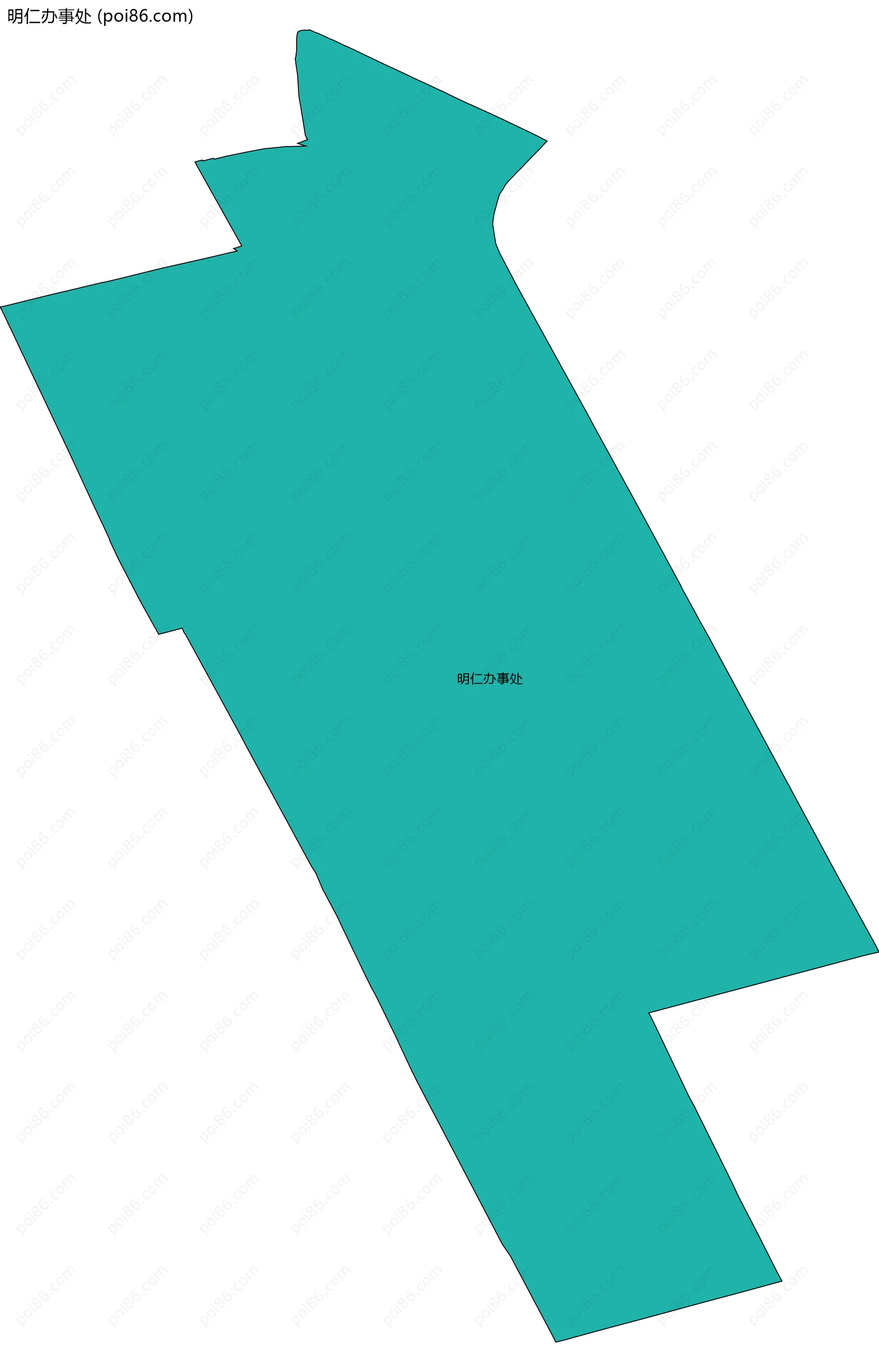 明仁办事处边界地图