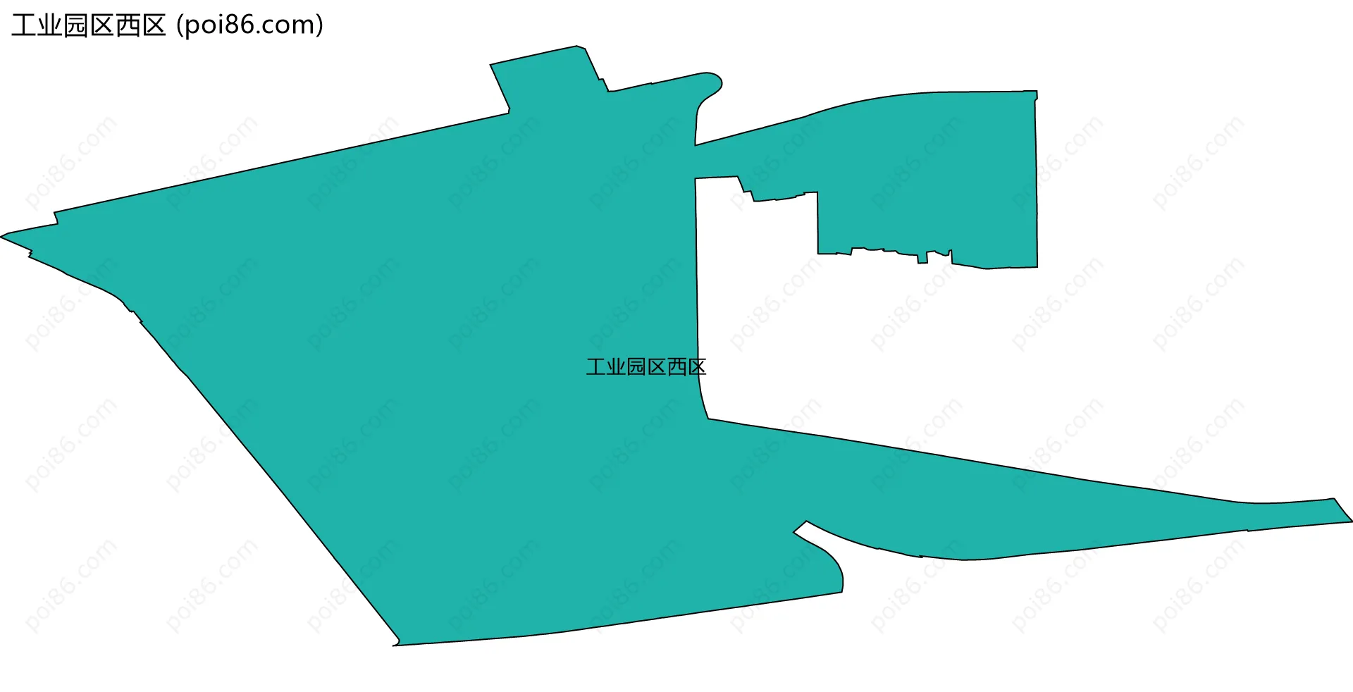 工业园区西区边界地图