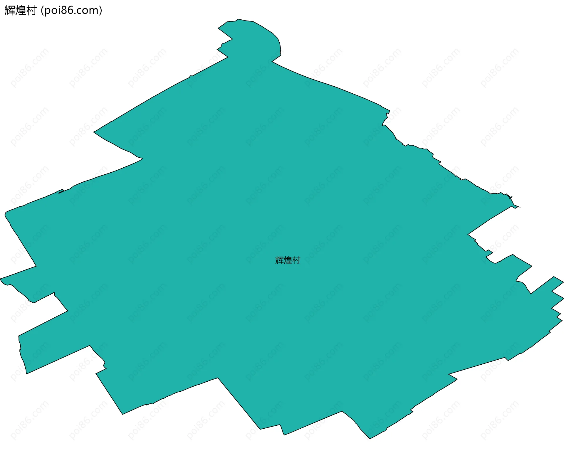 辉煌村边界地图