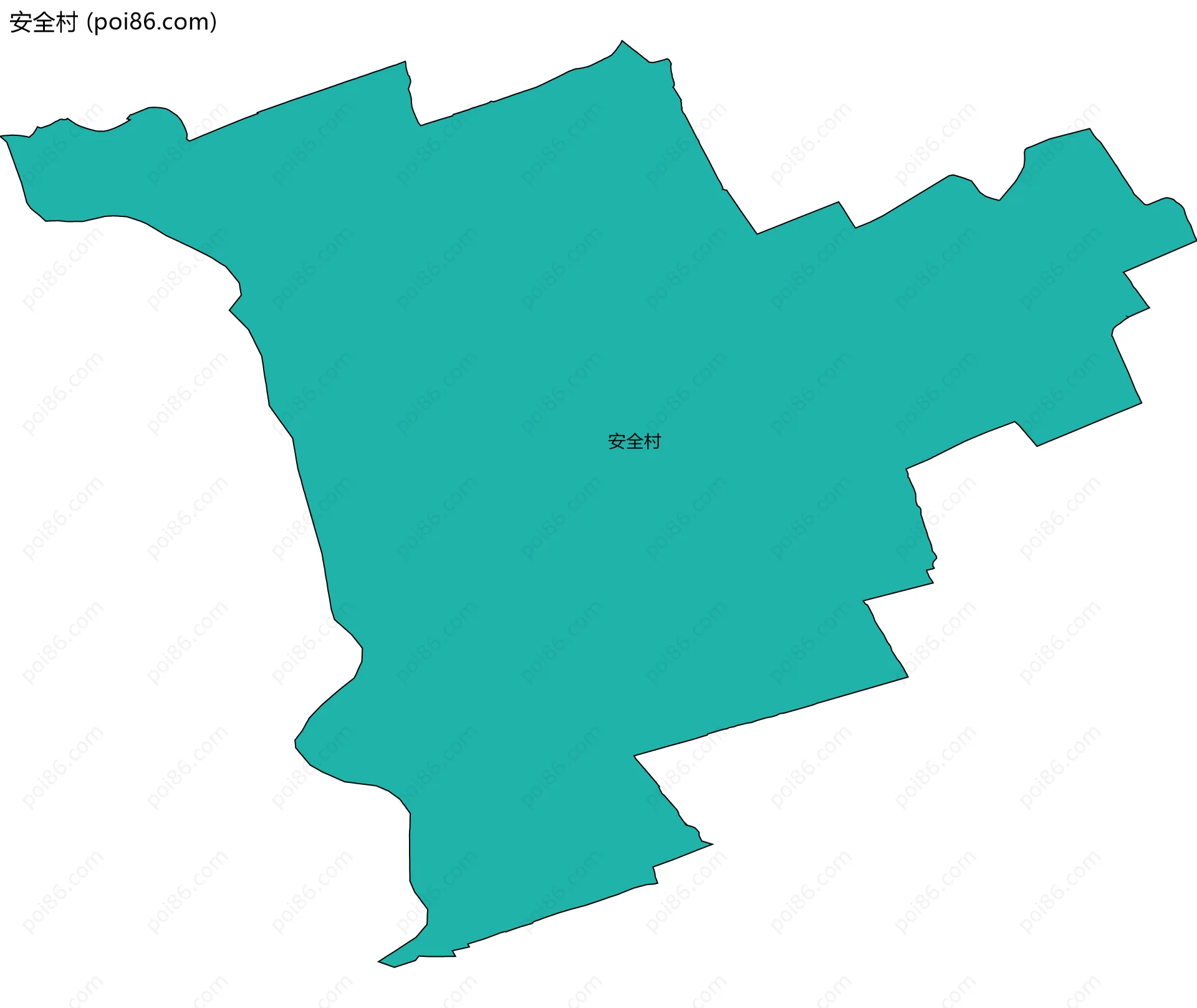 安全村边界地图