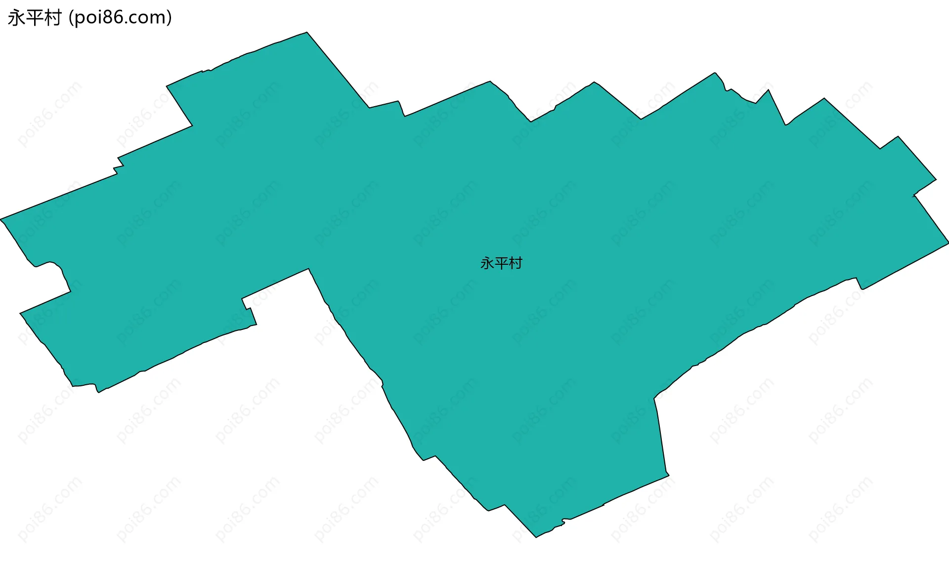 永平村边界地图