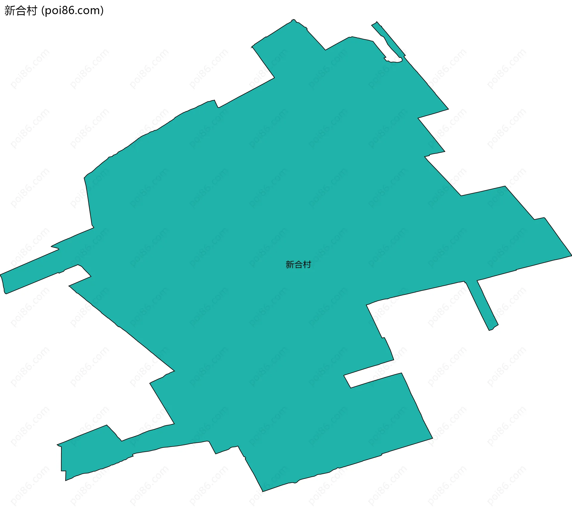 新合村边界地图