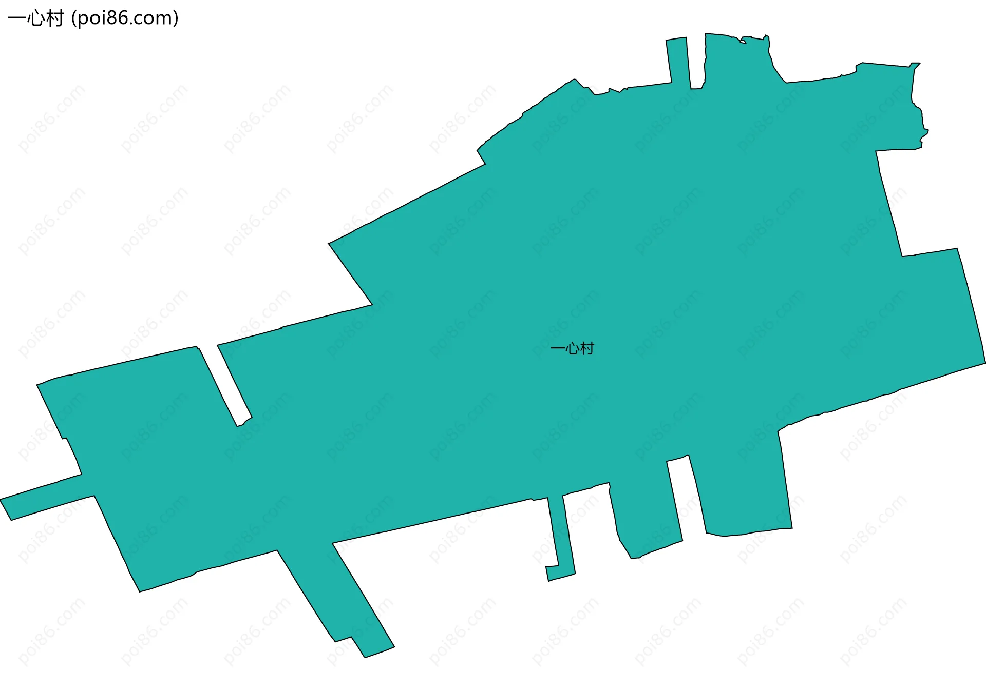 一心村边界地图