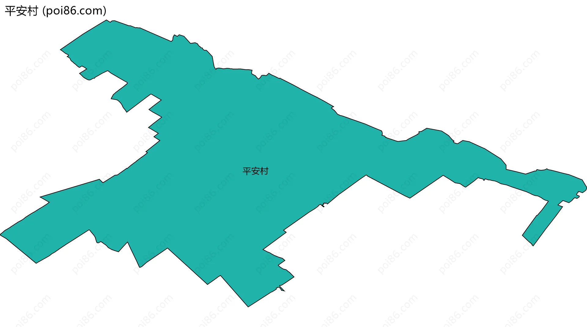 平安村边界地图