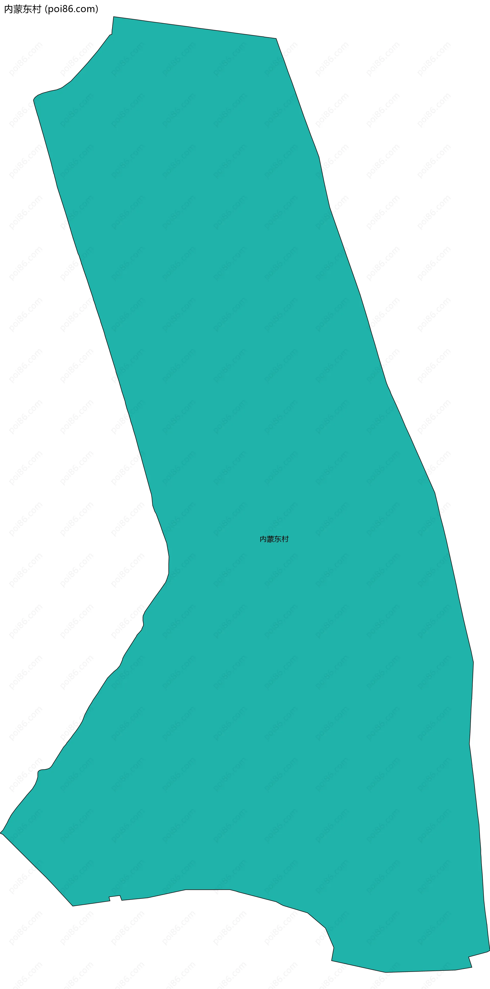 内蒙东村边界地图