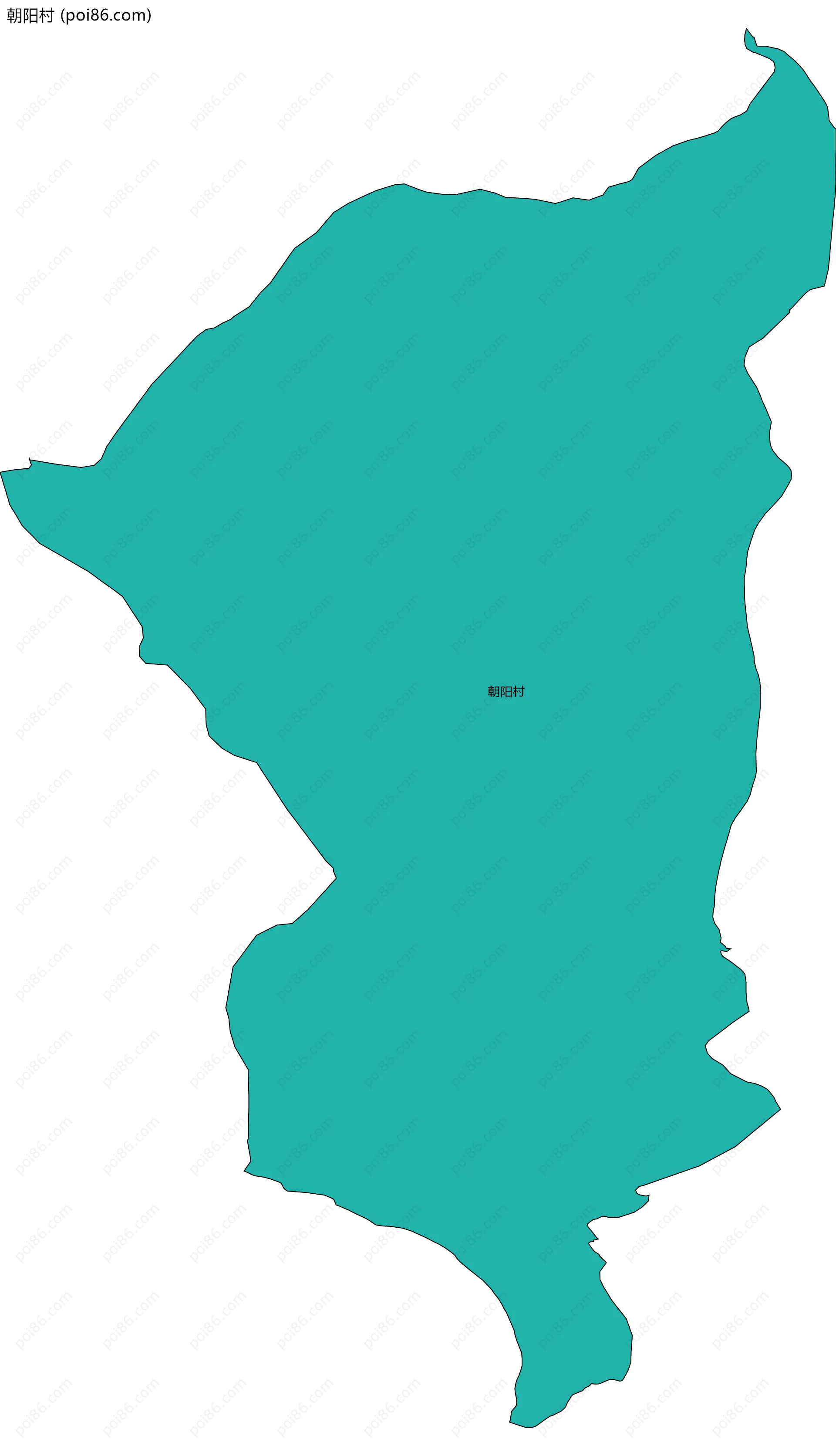 朝阳村边界地图