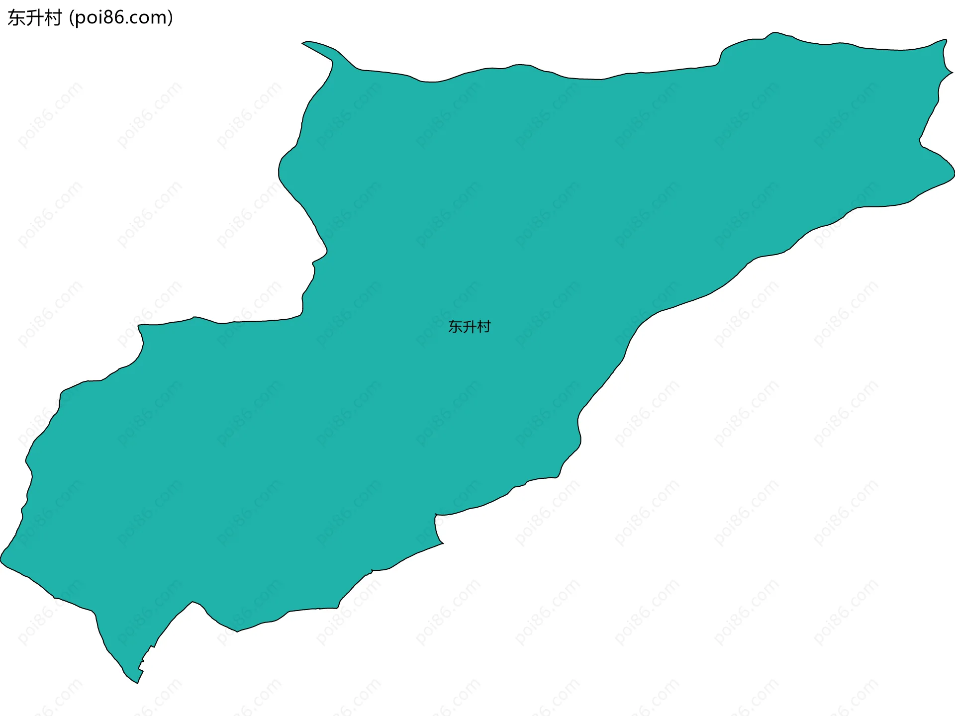 东升村边界地图