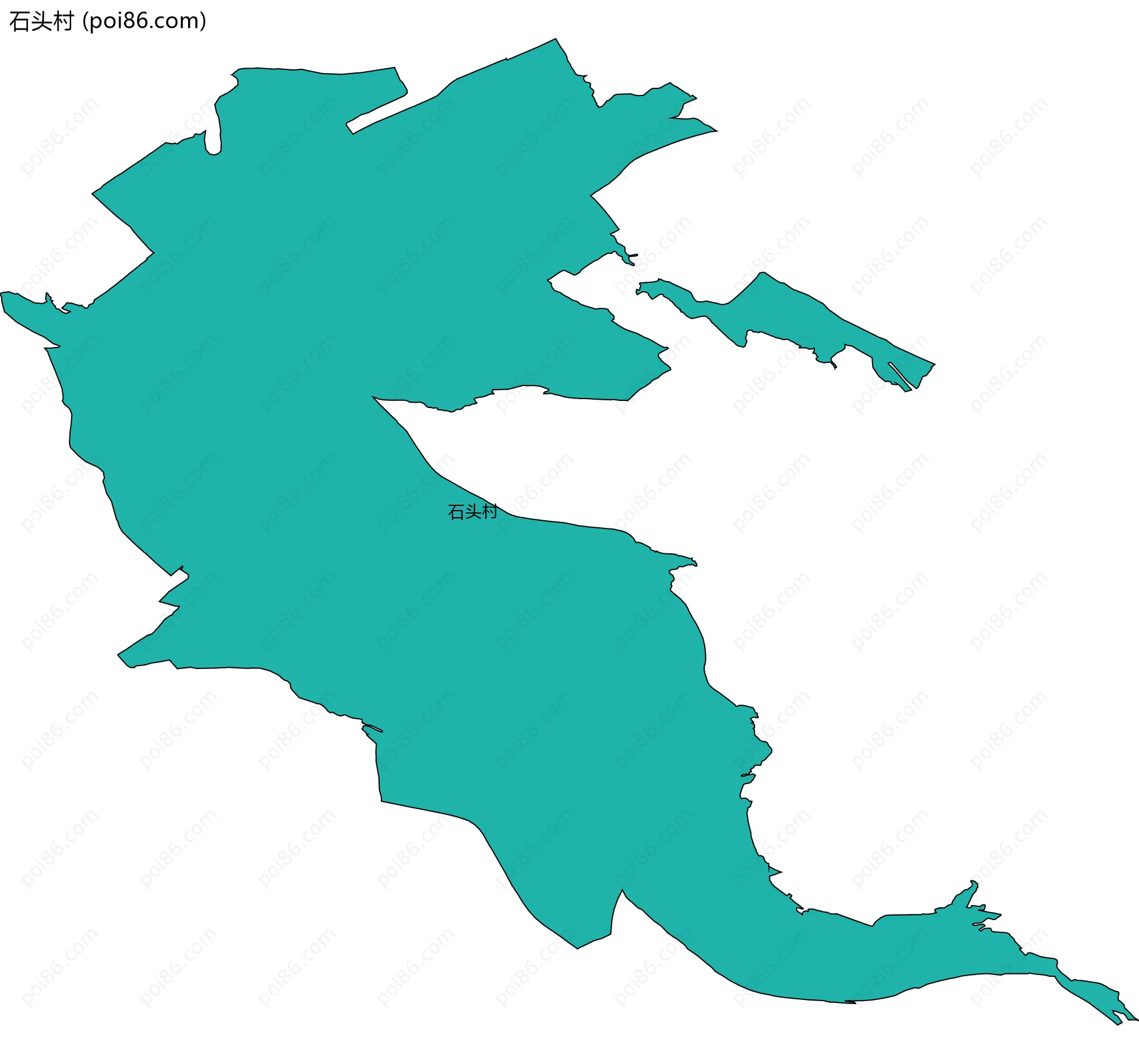 石头村边界地图