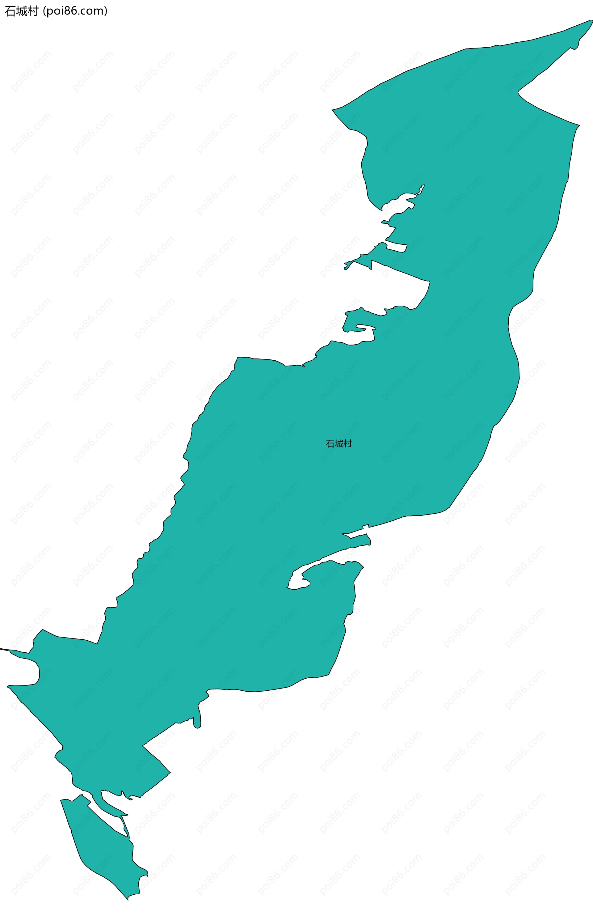 石城村边界地图